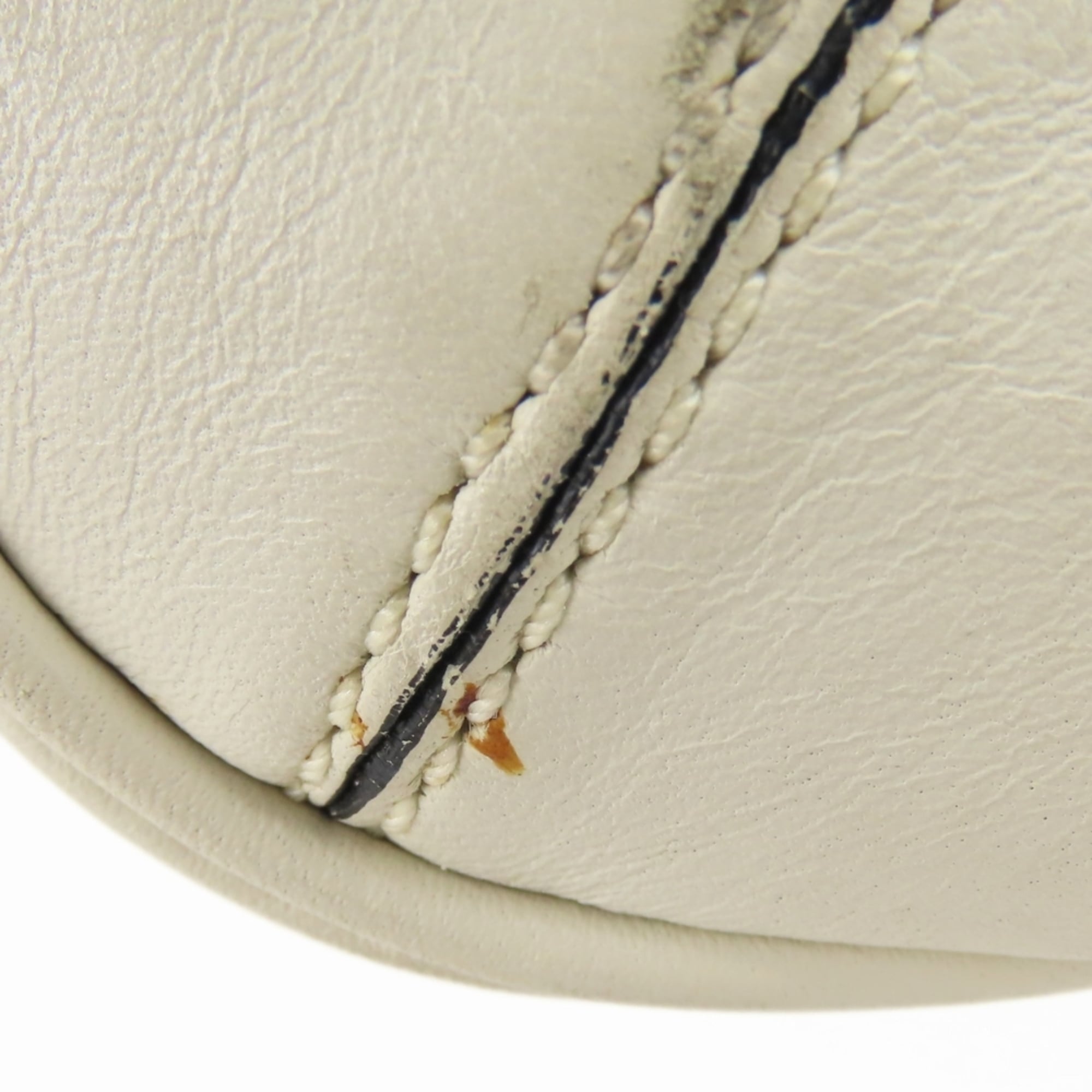 Coach Gray White Canvas Leather Tote Bag (Pre-Owned)