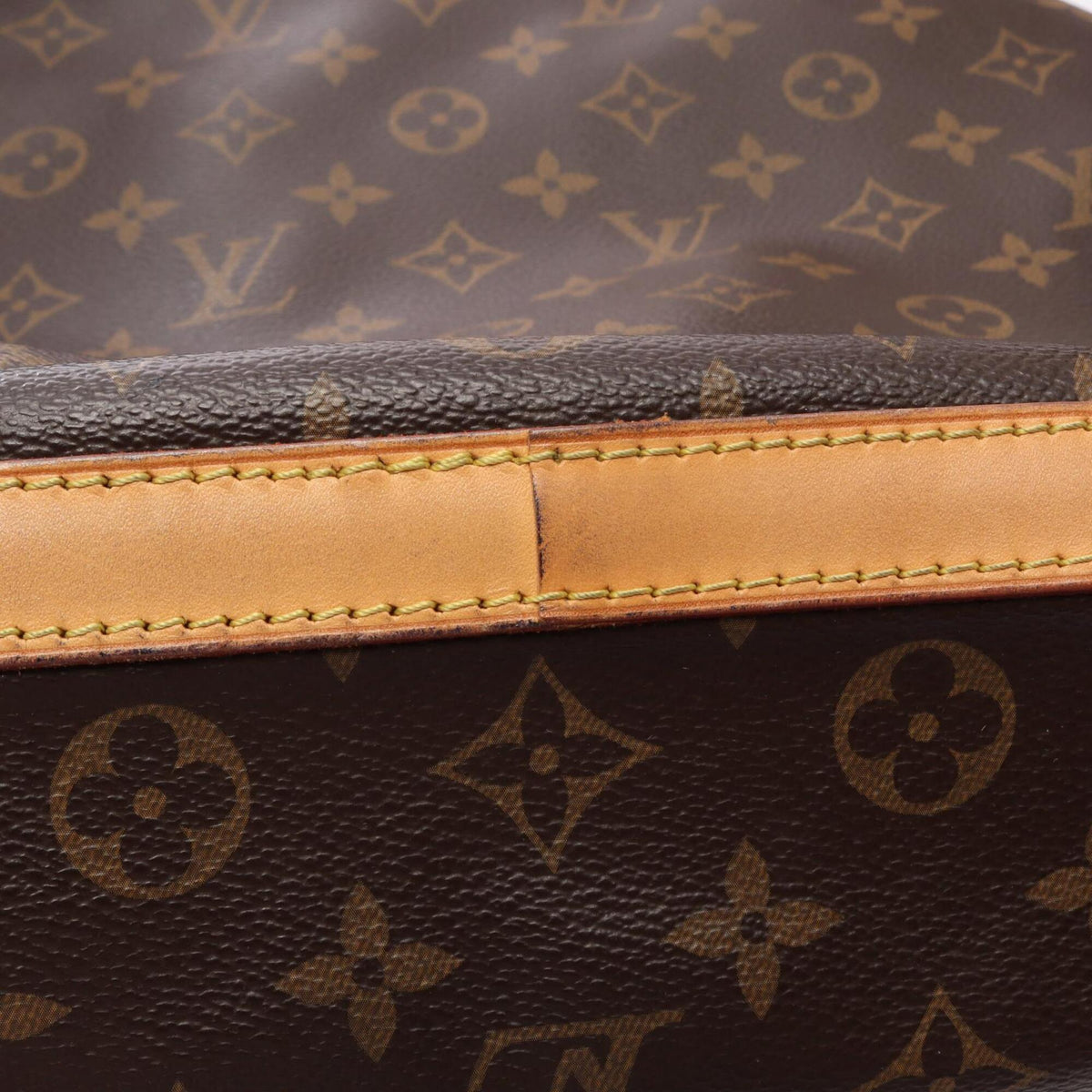 Louis Vuitton Brown Coated Canvas Monogram Leather Backpack Handbag (Pre-Owned)