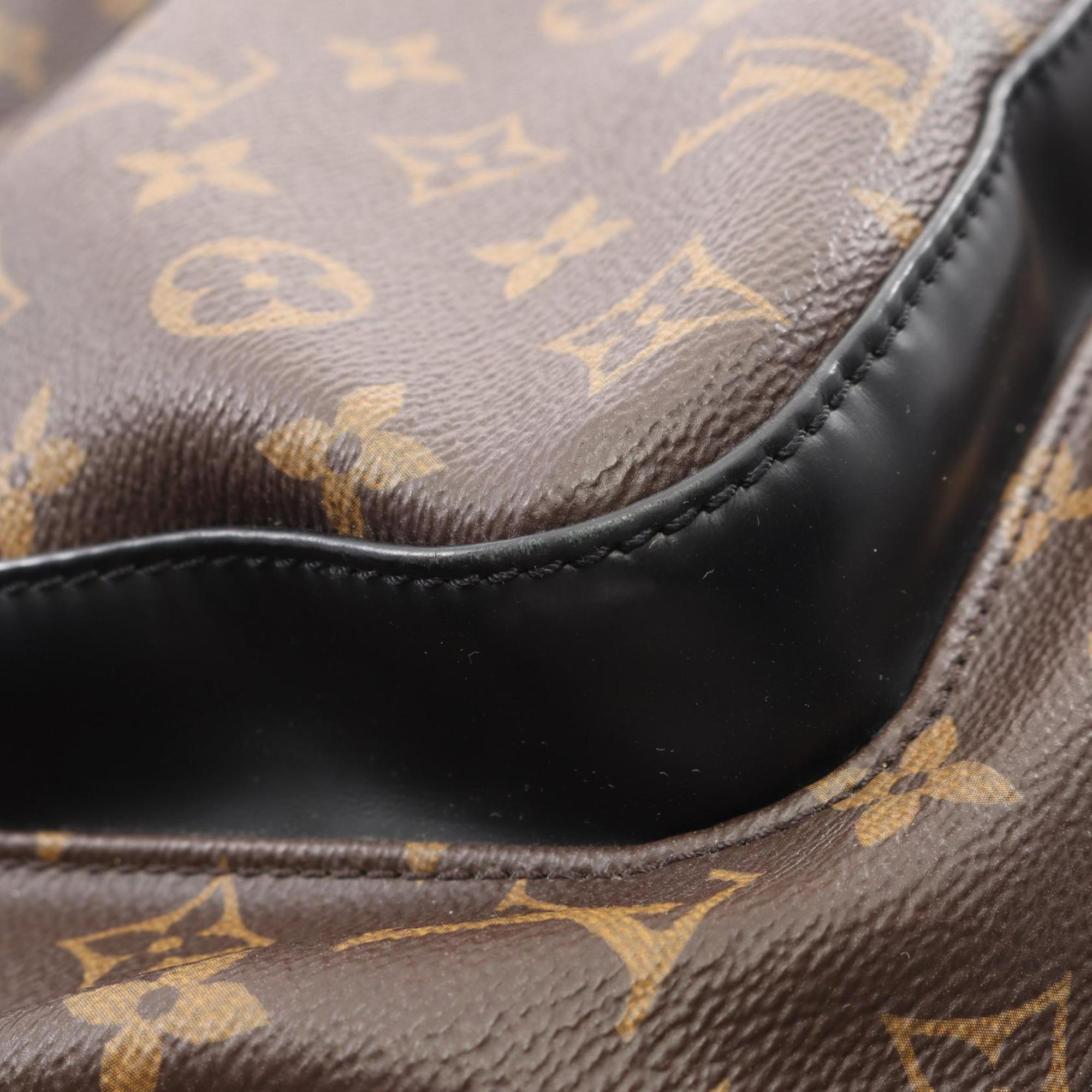 Louis Vuitton Black Brown Coated Canvas Monogram Pvc Leather Backpack (Pre-Owned)
