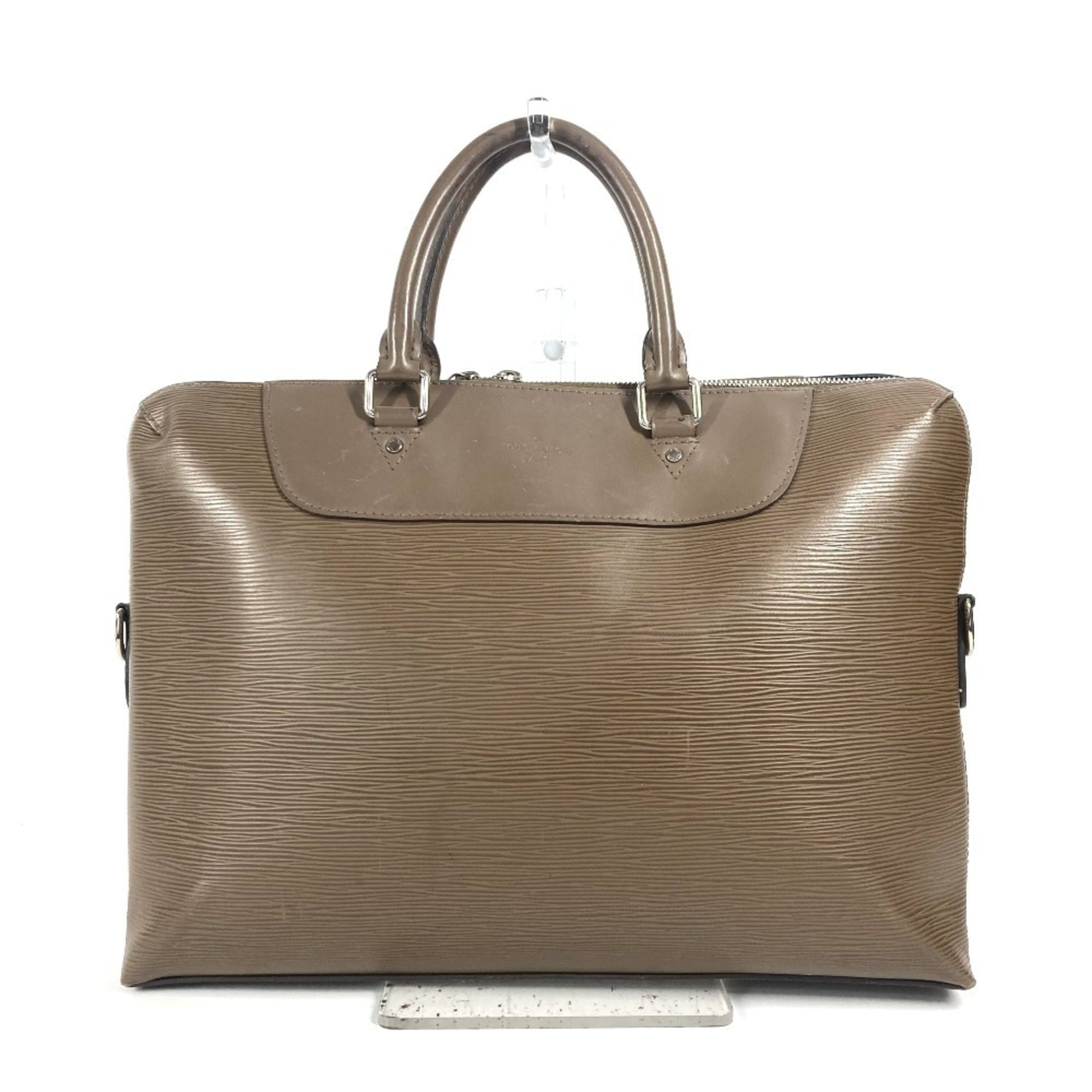 Louis Vuitton Brown Taupe Epi Leather Briefcase Handbag Tote Bag (Pre-Owned)