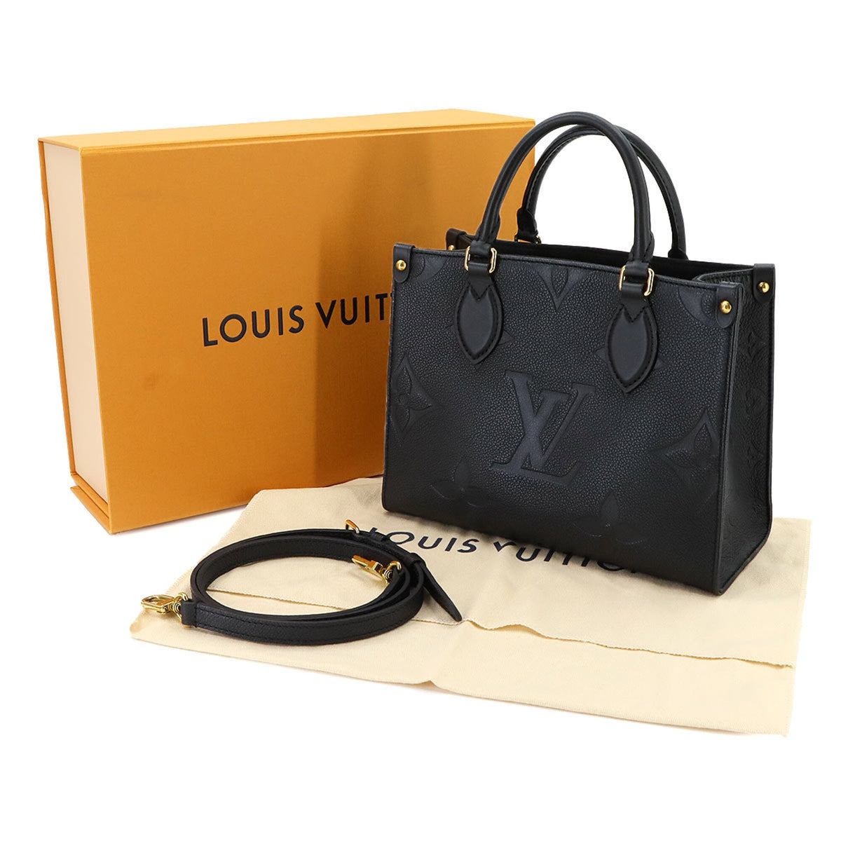 Louis Vuitton Noir Monogram Empreinte Handbag Tote Bag (Pre-Owned)