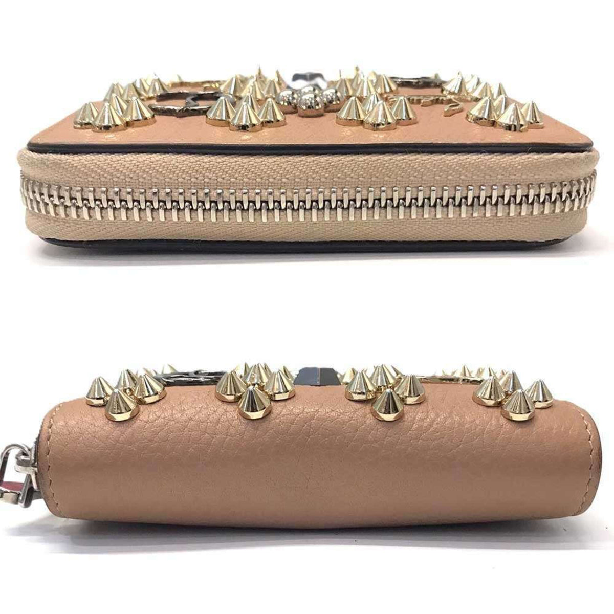 Christian Louboutin Pink Leather Coin Purse/Coin Case (Pre-Owned)