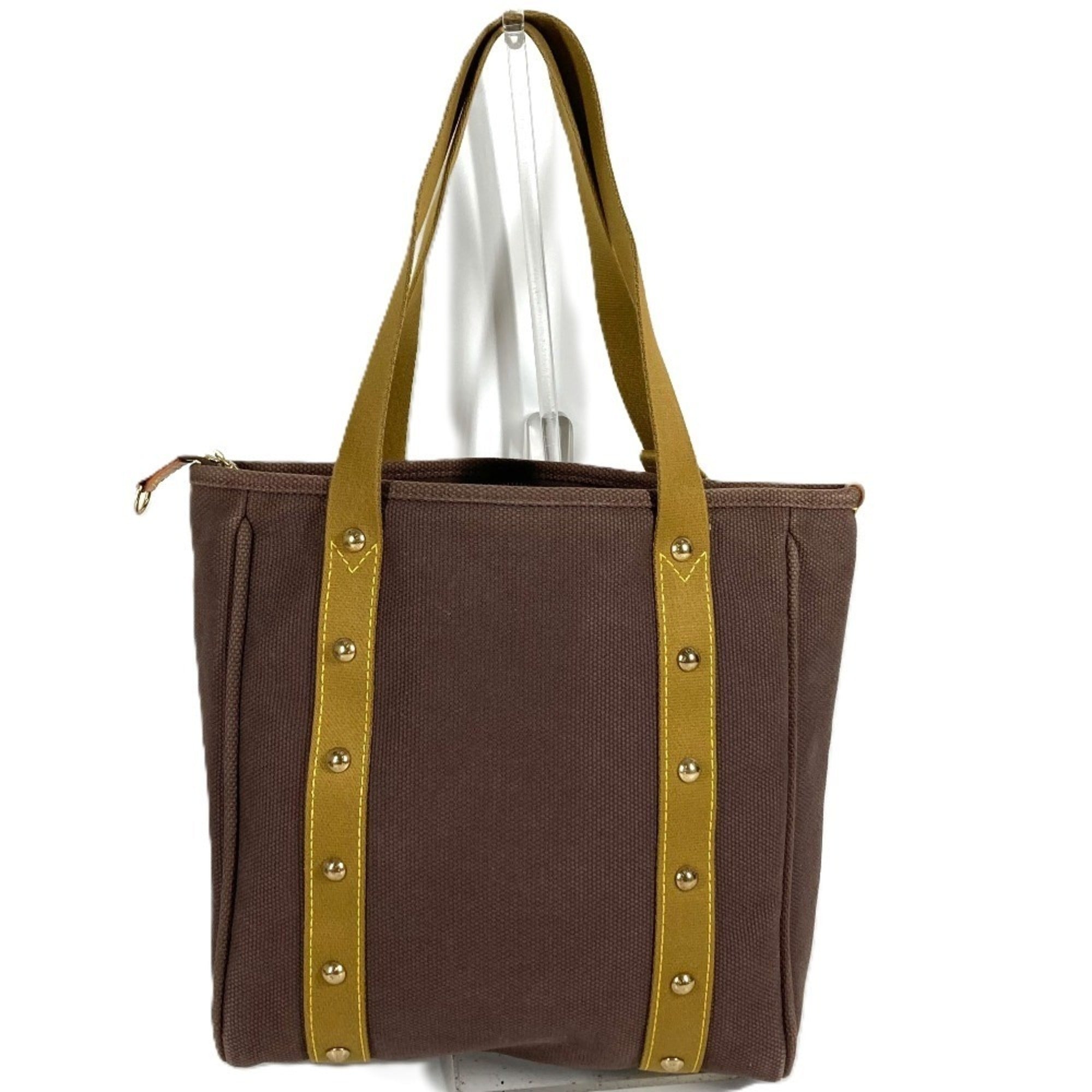Louis Vuitton Brown Canvas Shoulder Bag Tote Bag (Pre-Owned)