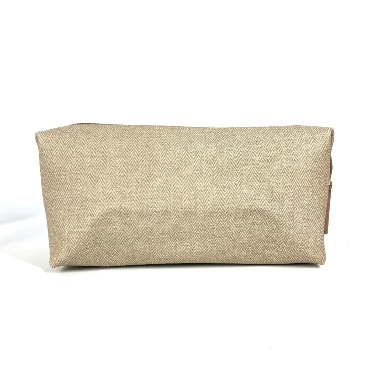 Bvlgari Beige Leather Pvc Pouch (Pre-Owned)