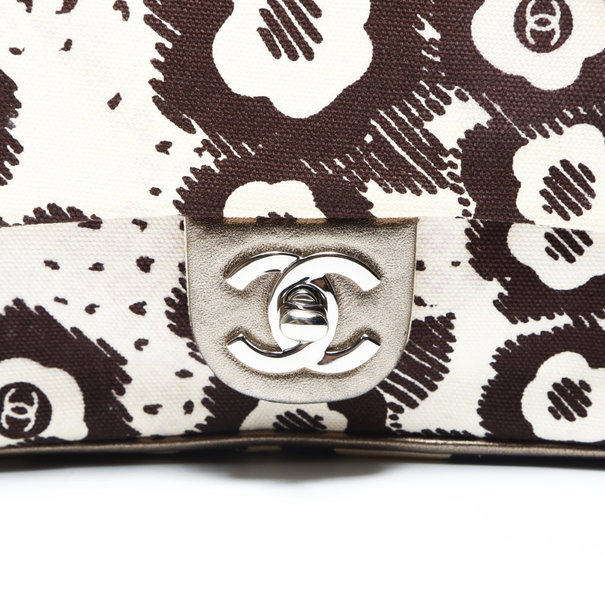 Chanel Beige Brown Shoulder Bag (Pre-Owned)