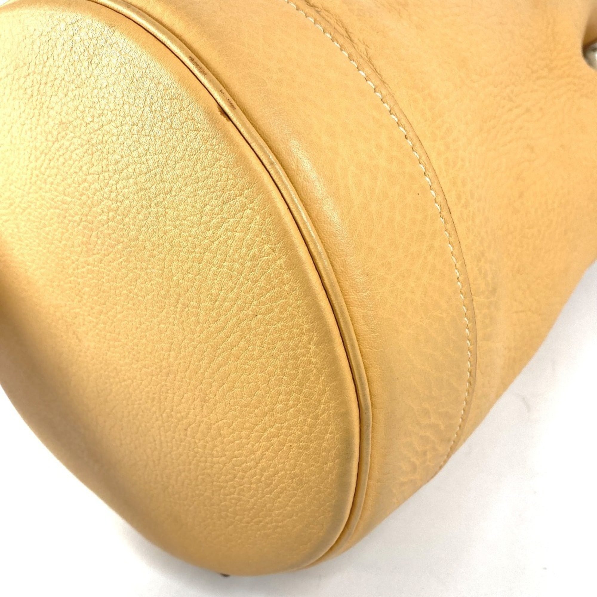 Hermes Beige Yellow Taurillon Clemence Leather Shoulder Bag (Pre-Owned)
