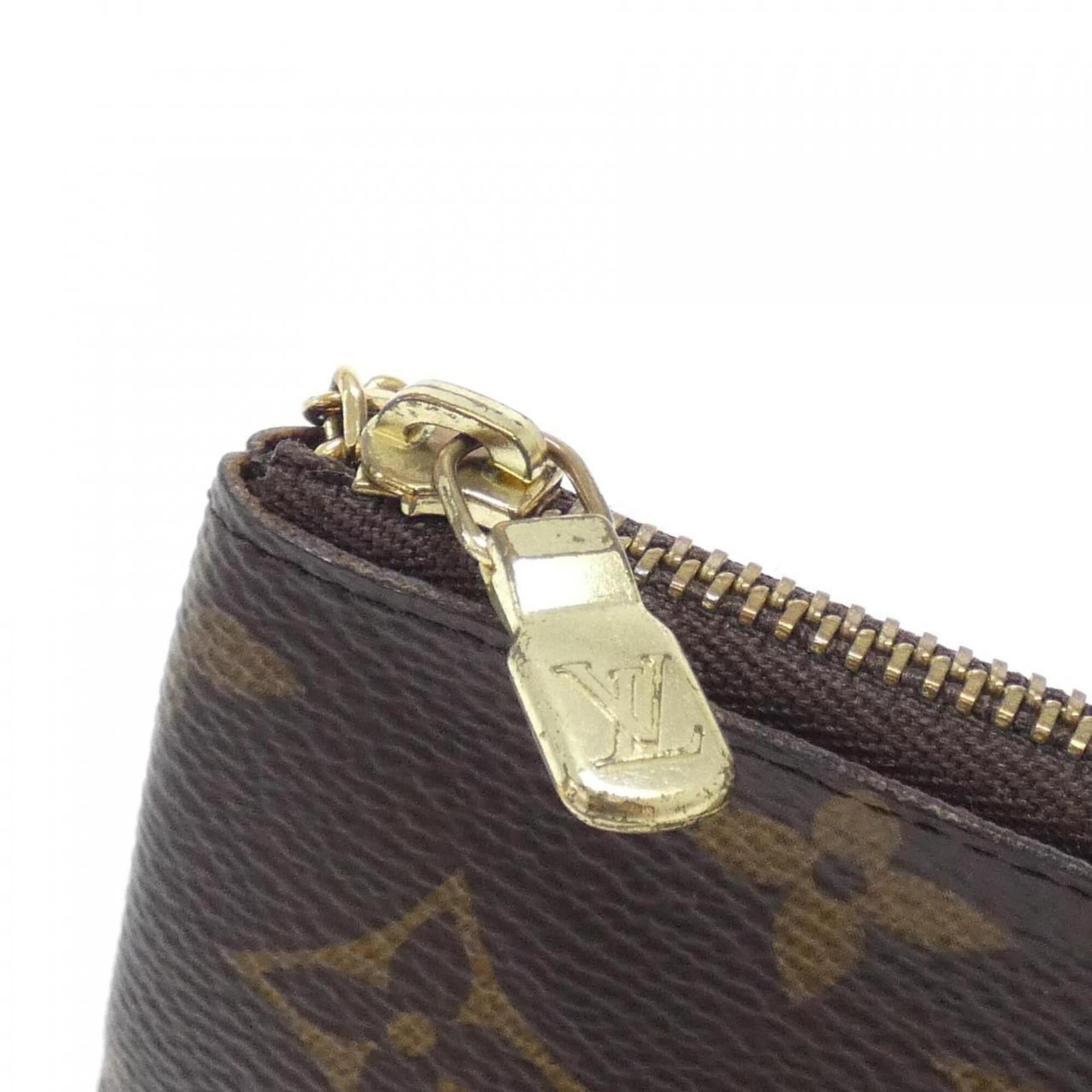 Louis Vuitton Marron Coated Canvas Coin Purse/Coin Case (Pre-Owned)