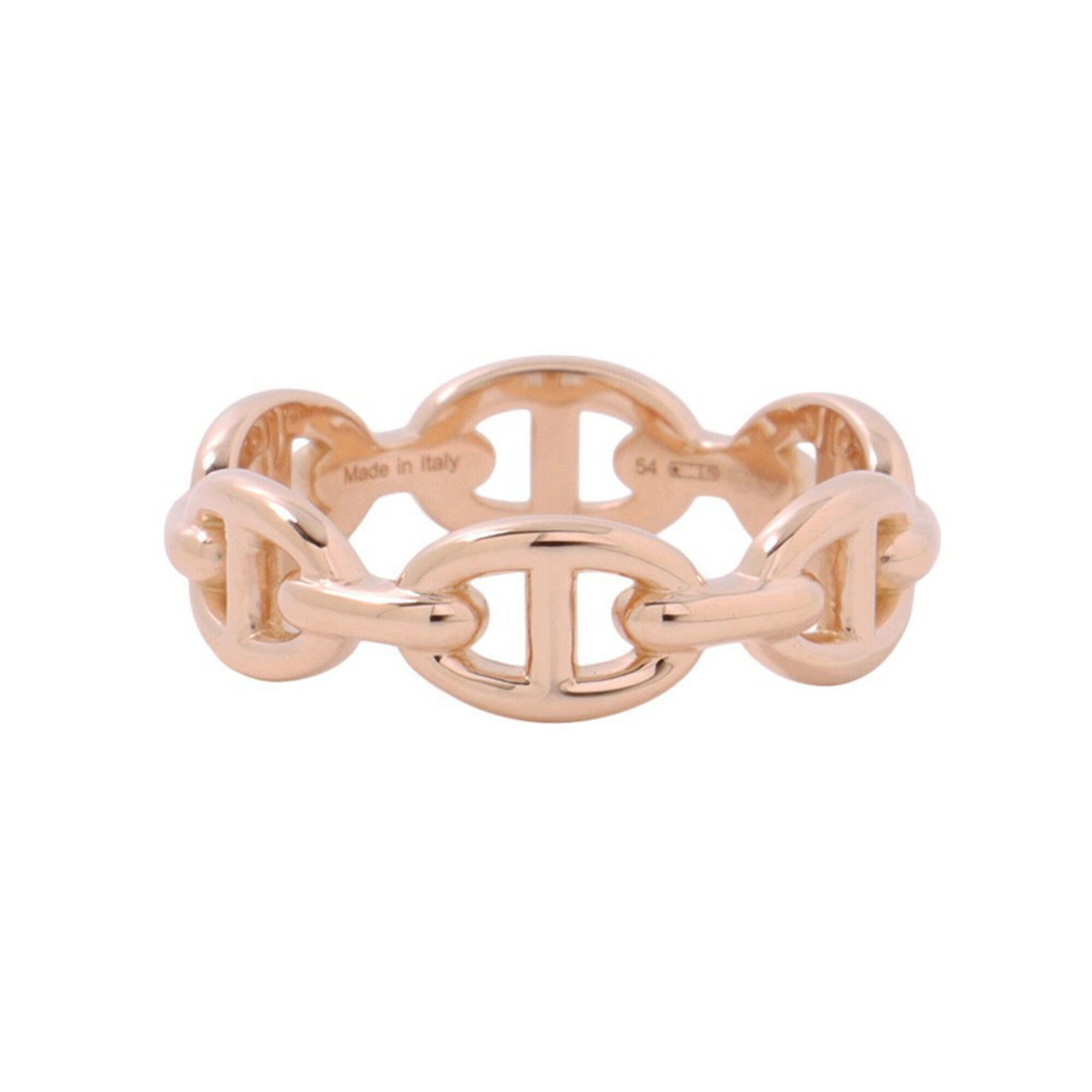 Hermes Pink Gold (18K) Band Ring (Pre-Owned)
