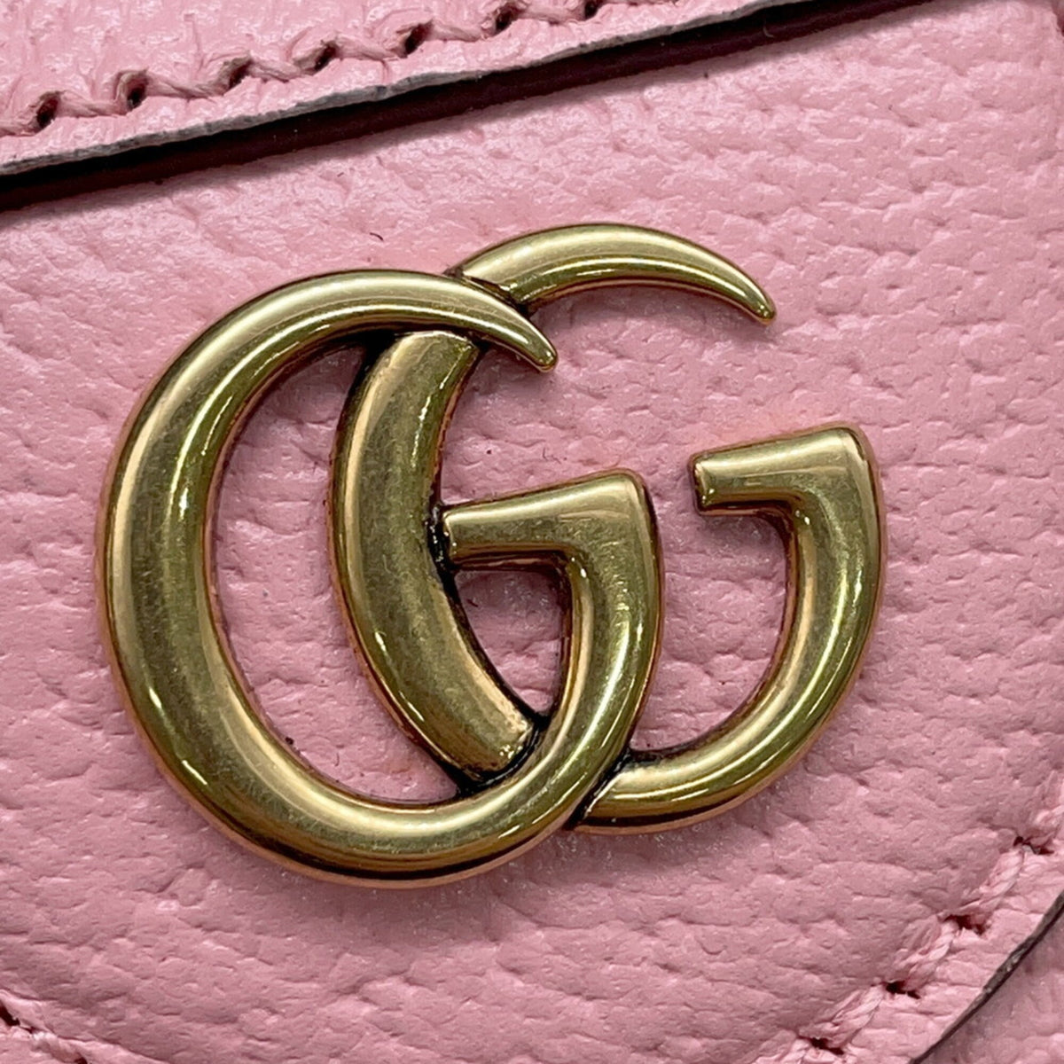 Gucci Pink Leather Handbag Tote Bag (Pre-Owned)