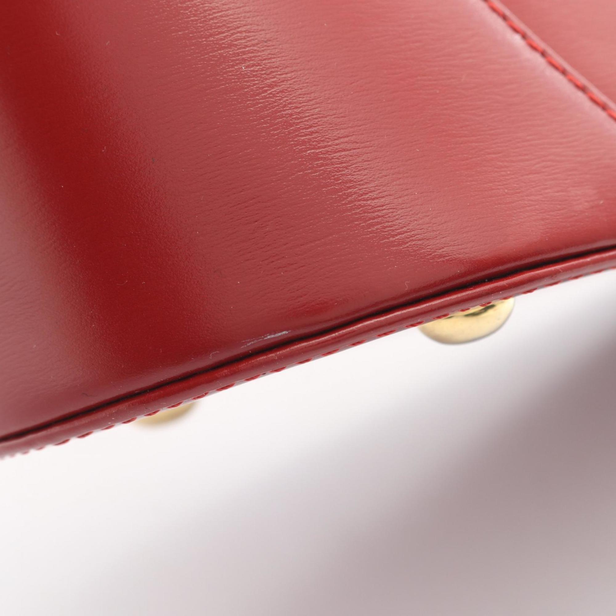 Yves Saint Laurent Red Color Leather Handbag (Pre-Owned)