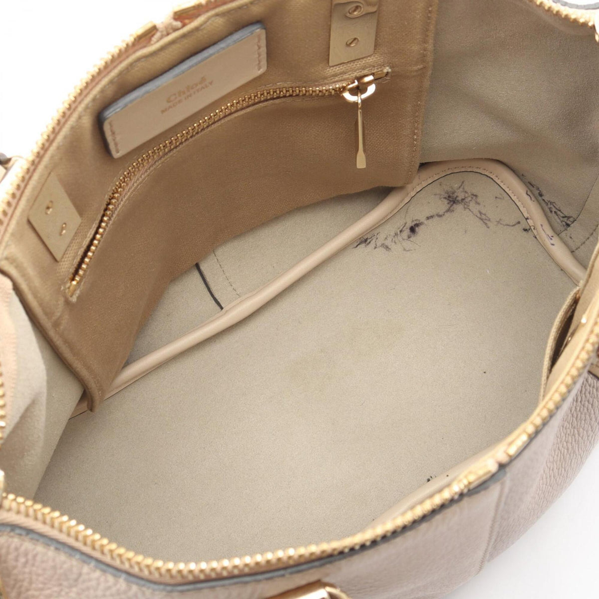 Chloé Beige Ivory Leather Handbag (Pre-Owned)