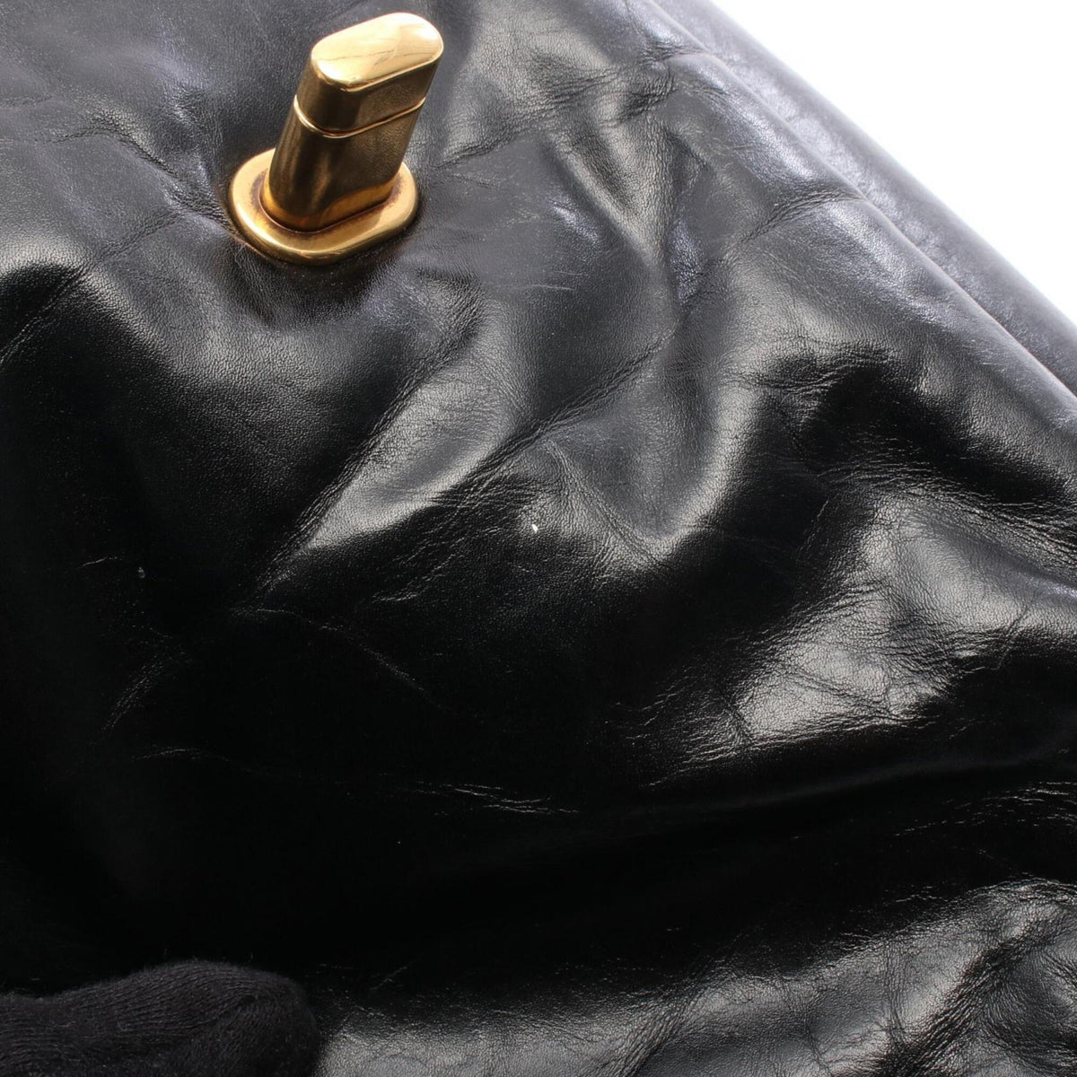 Balenciaga Black Leather Handbag Shoulder Bag (Pre-Owned)
