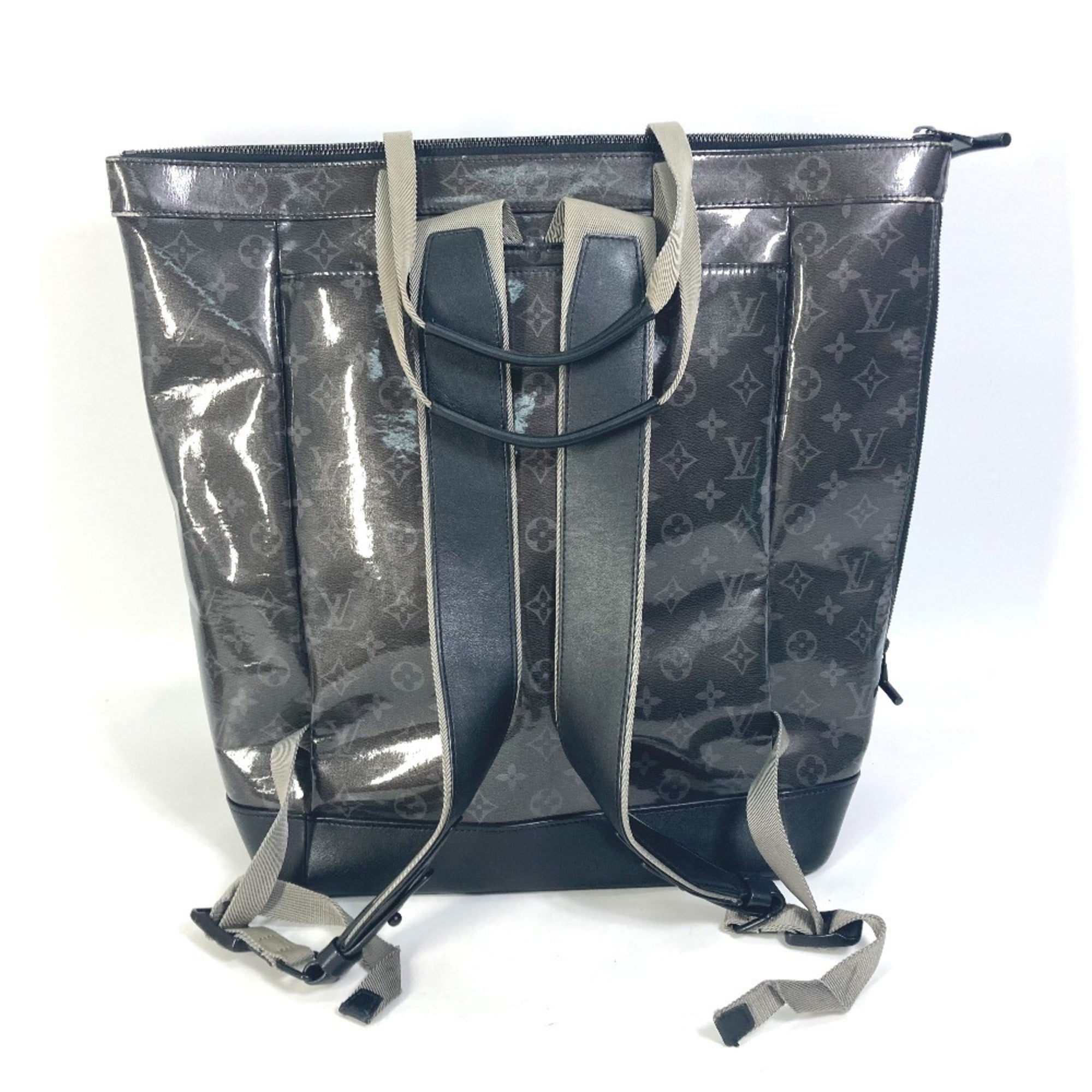 Louis Vuitton Black Monogram Eclipse Monogram Eclipse Backpack Handbag Tote Bag (Pre-Owned)