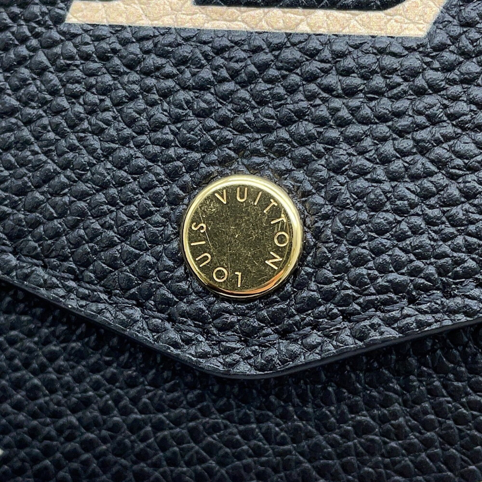 Louis Vuitton Beige Noir Monogram Empreinte Coin Purse/Coin Case (Pre-Owned)
