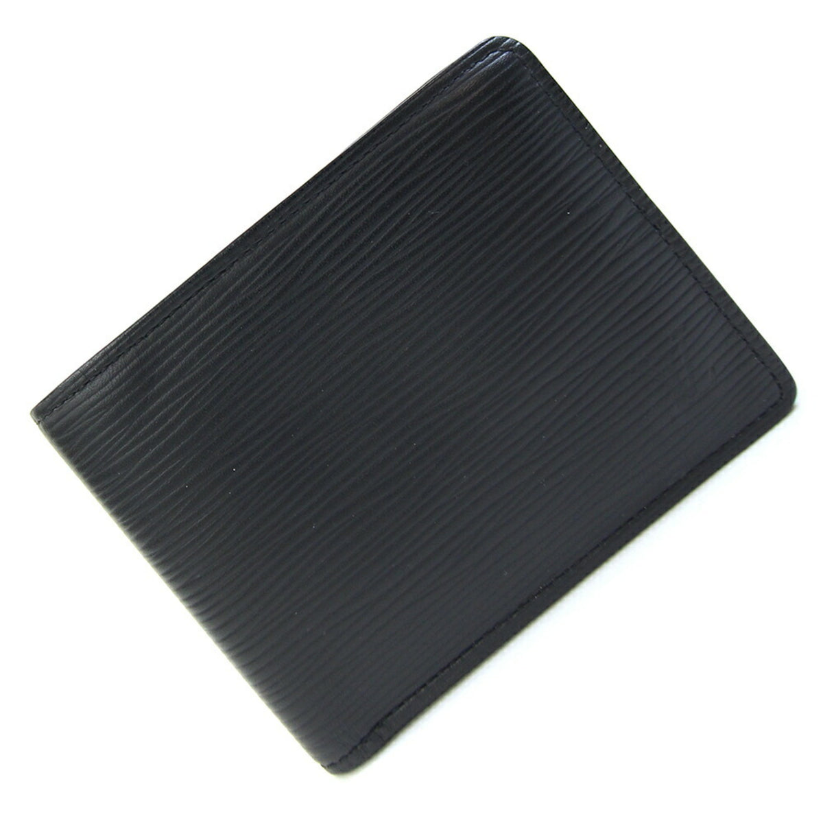 Louis Vuitton Epi Black Noir Epi Leather Bill Wallet (Bi-Fold) (Pre-Owned)