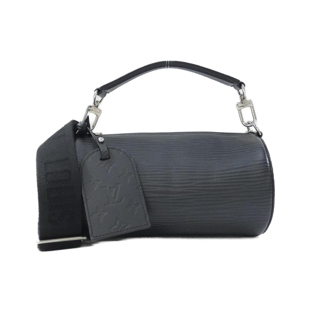 Louis Vuitton Black Leather Shoulder Bag (Pre-Owned)