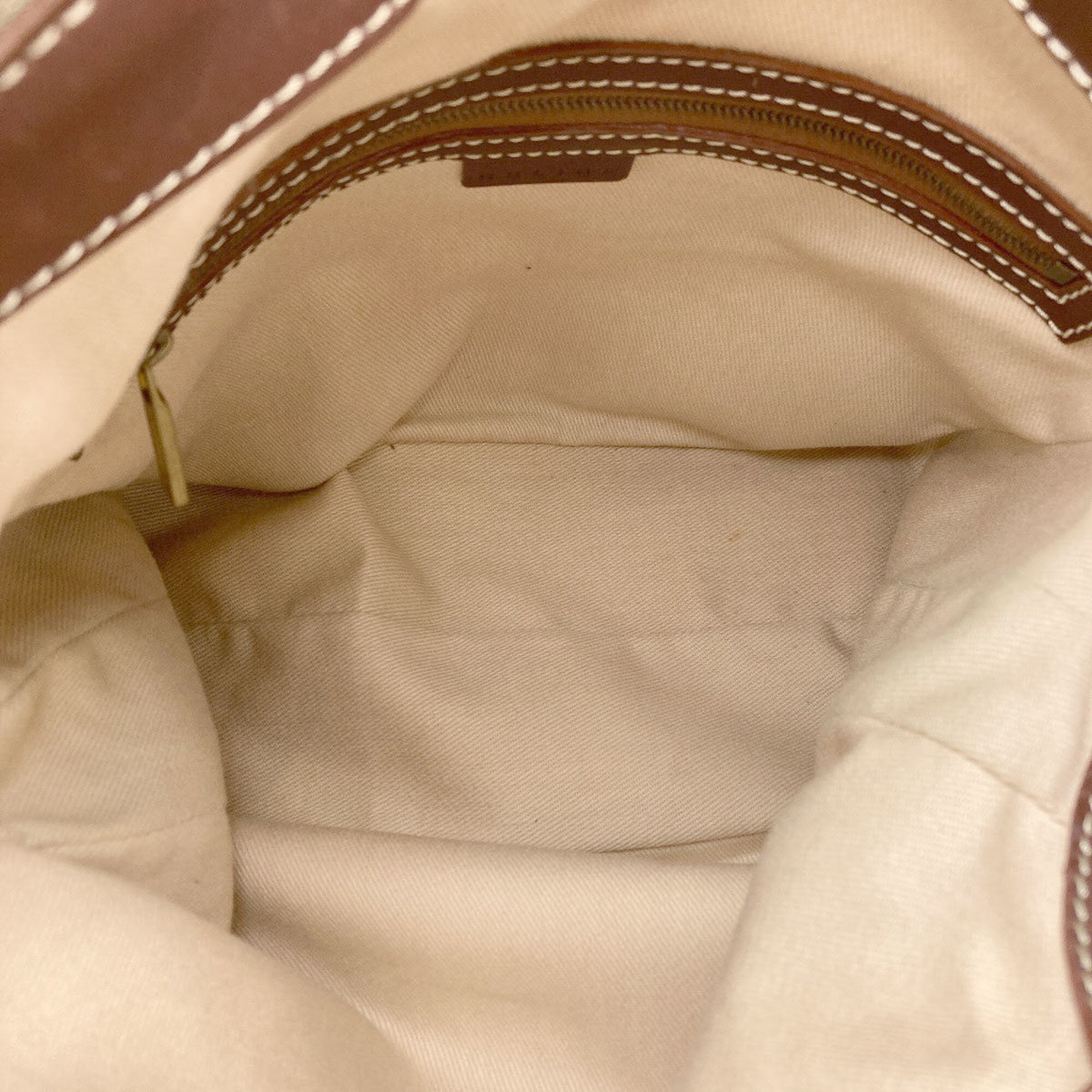 Celine Beige Brown Canvas Tote Bag (Pre-Owned)