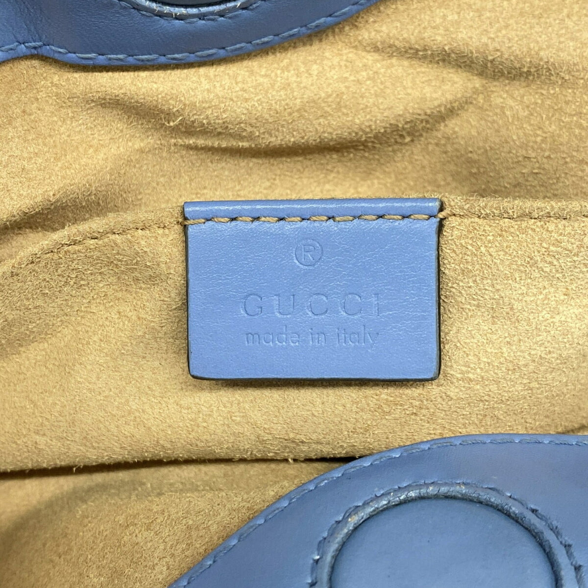 Gucci Sky Blue Leather Handbag (Pre-Owned)