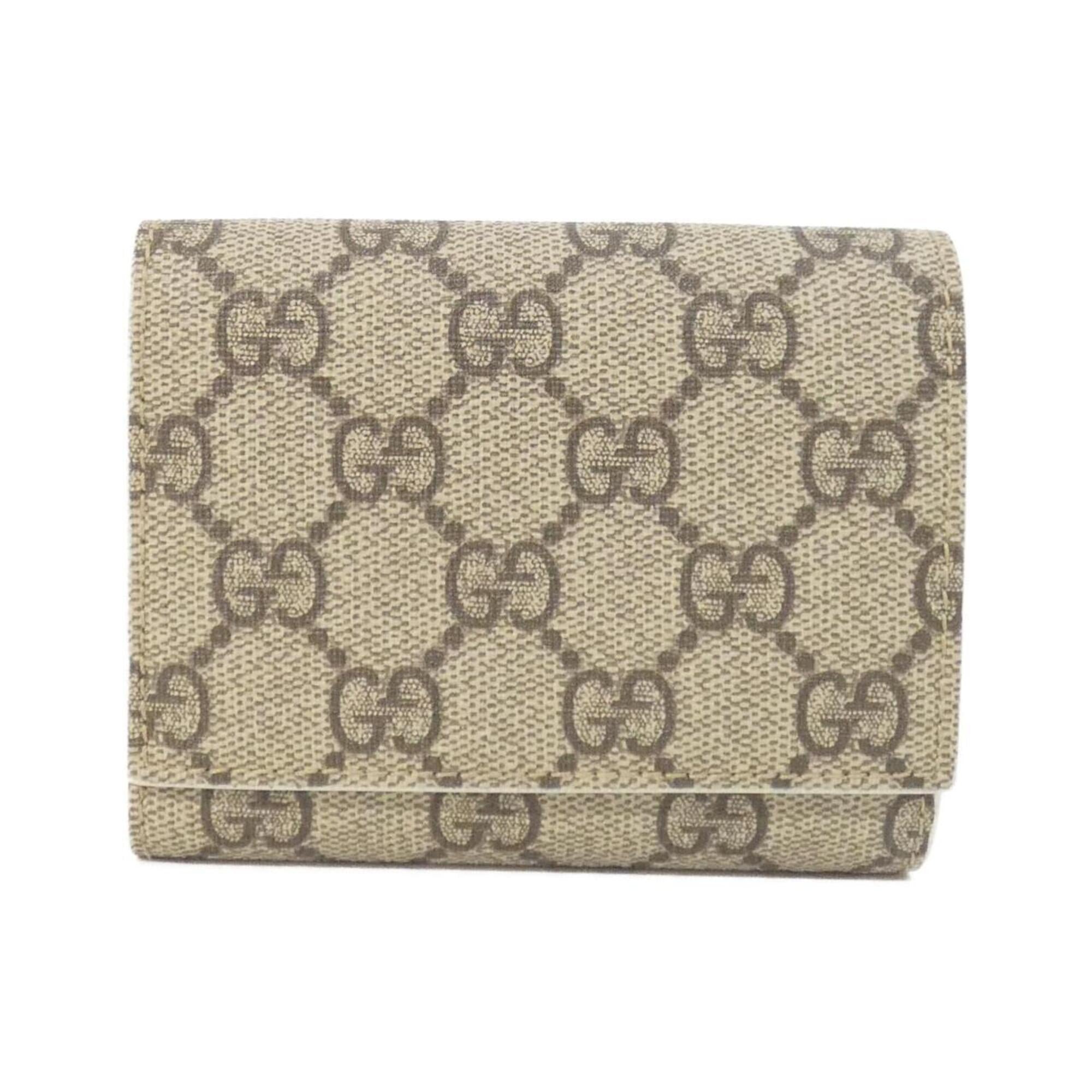 Gucci Beige Ivory Gg Supreme Wallet (Tri-Fold) (Pre-Owned)