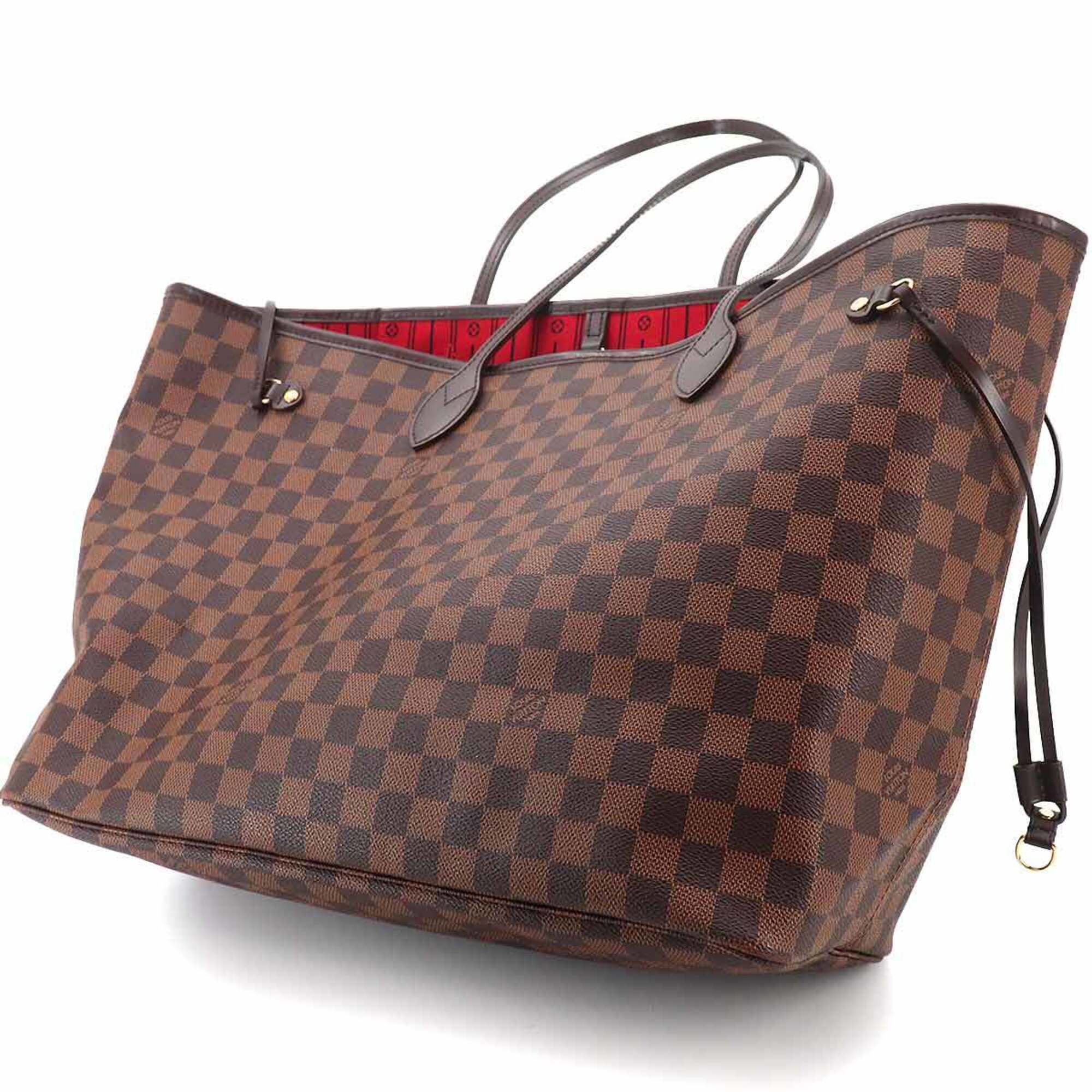 Louis Vuitton Cerise Ebene Damier Canvas Handbag Tote Bag (Pre-Owned)
