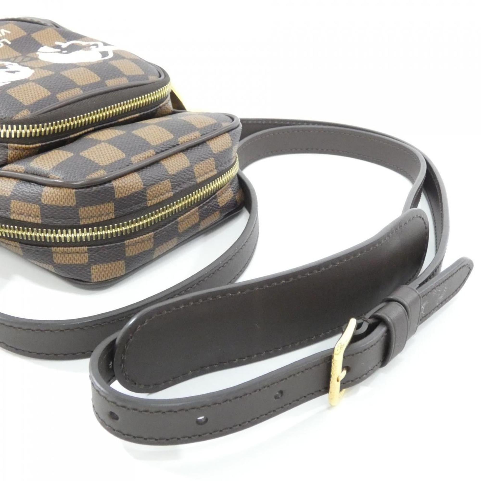 Louis Vuitton Ebene Coated Canvas Shoulder Bag (Pre-Owned)
