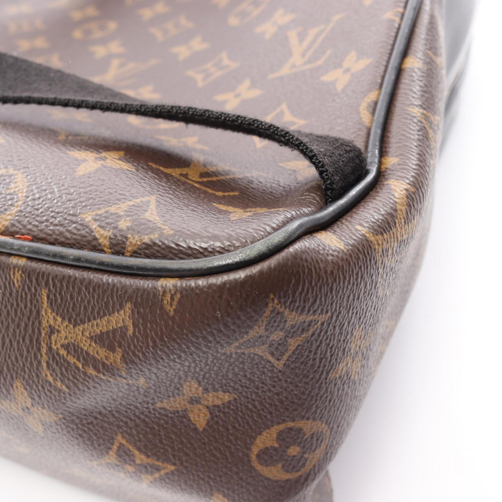 Louis Vuitton Black Brown Monogram Macassar Coated Canvas Leather Backpack (Pre-Owned)