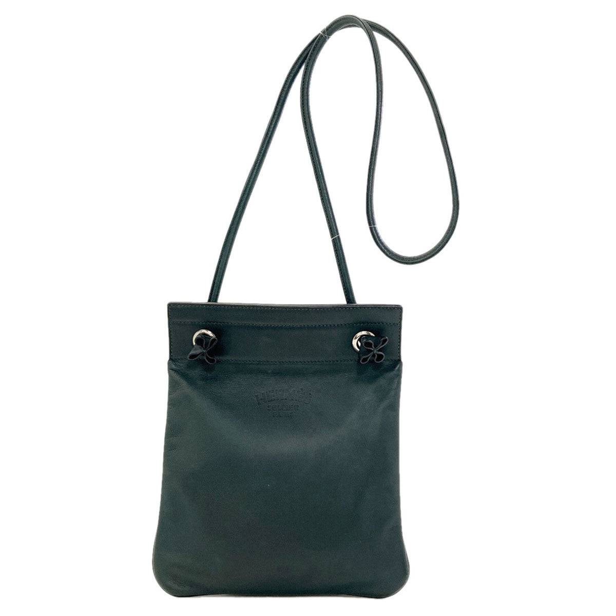 Hermes Green Swift Leather Shoulder Bag (Pre-Owned)