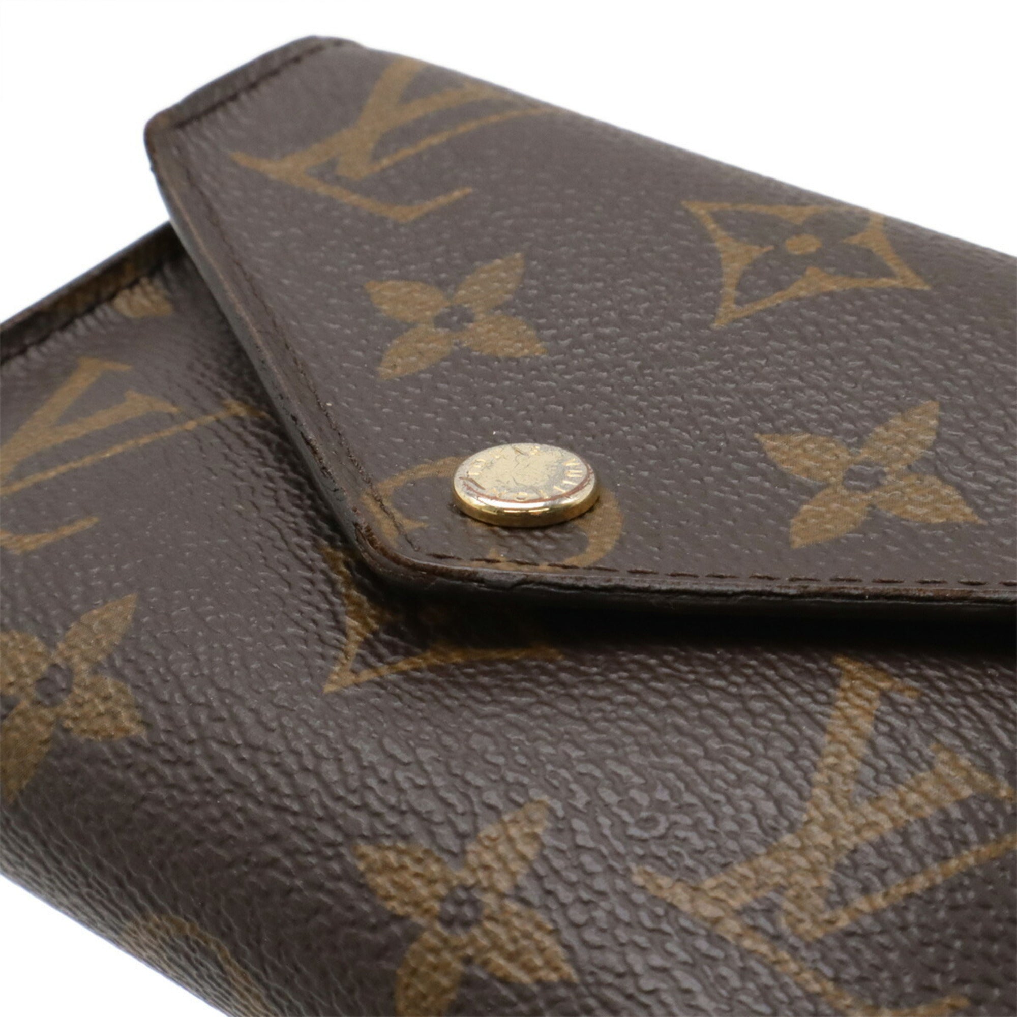 Louis Vuitton Monogram Brown Monogram Monogram Canvas Pvc Coated Canvas Wallet (Tri-Fold) (Pre-Owned)