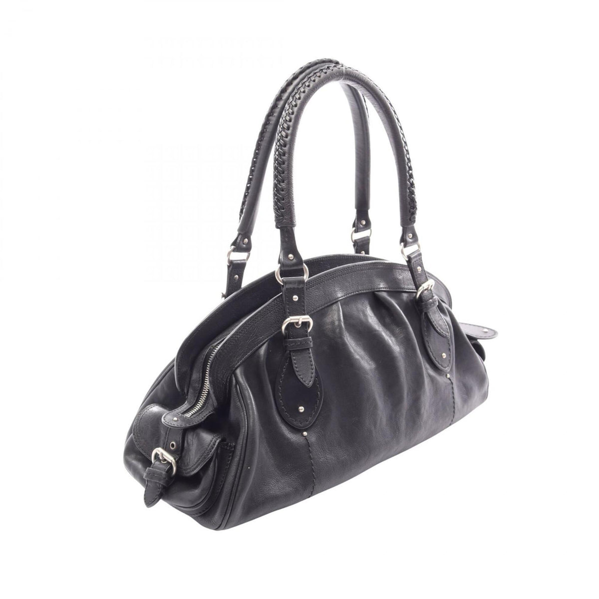 Christian Dior Black Leather Handbag (Pre-Owned)