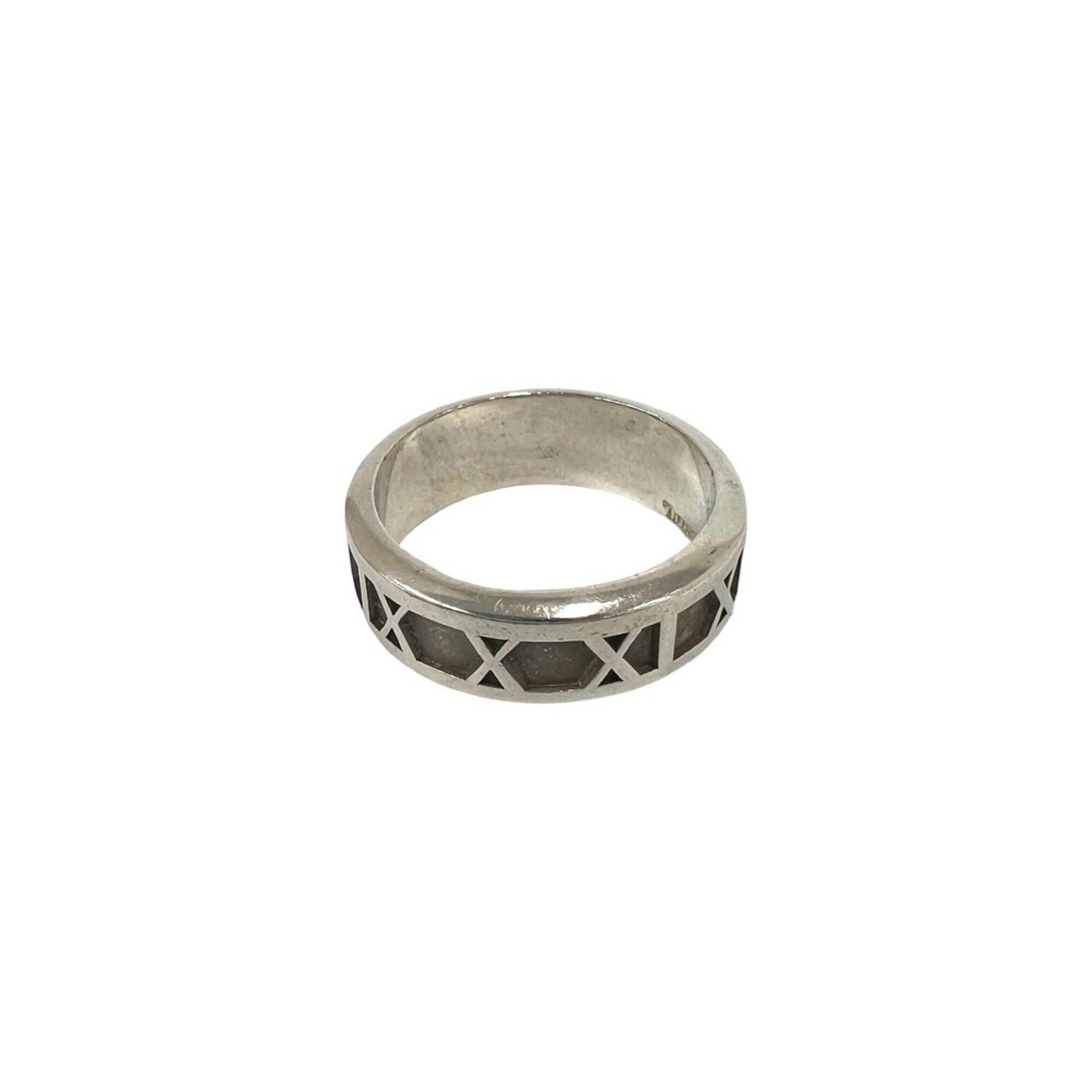 Tiffany Silver Silver 925 Band Ring (Pre-Owned)