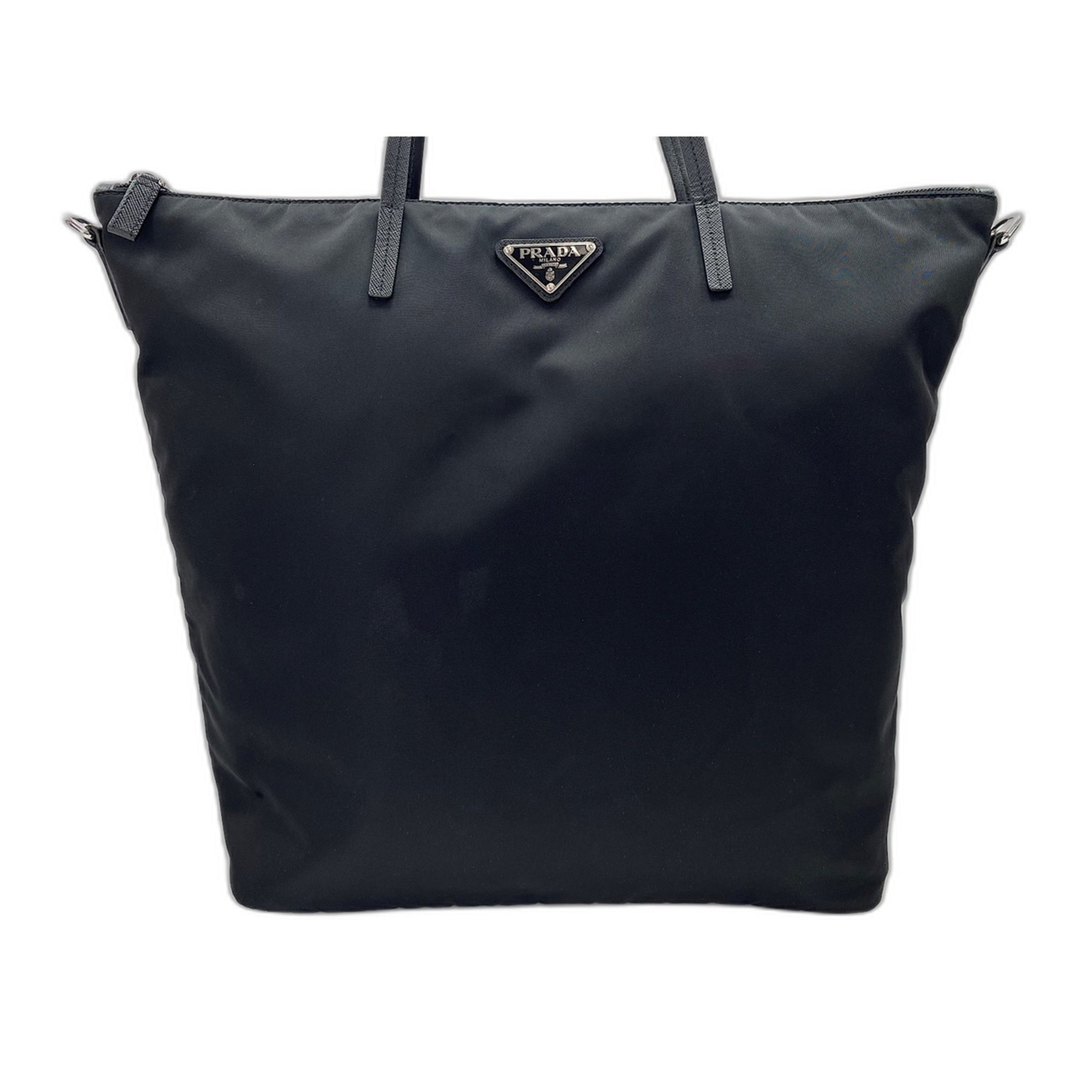 Prada Black Nylon Tote Bag (Pre-Owned)