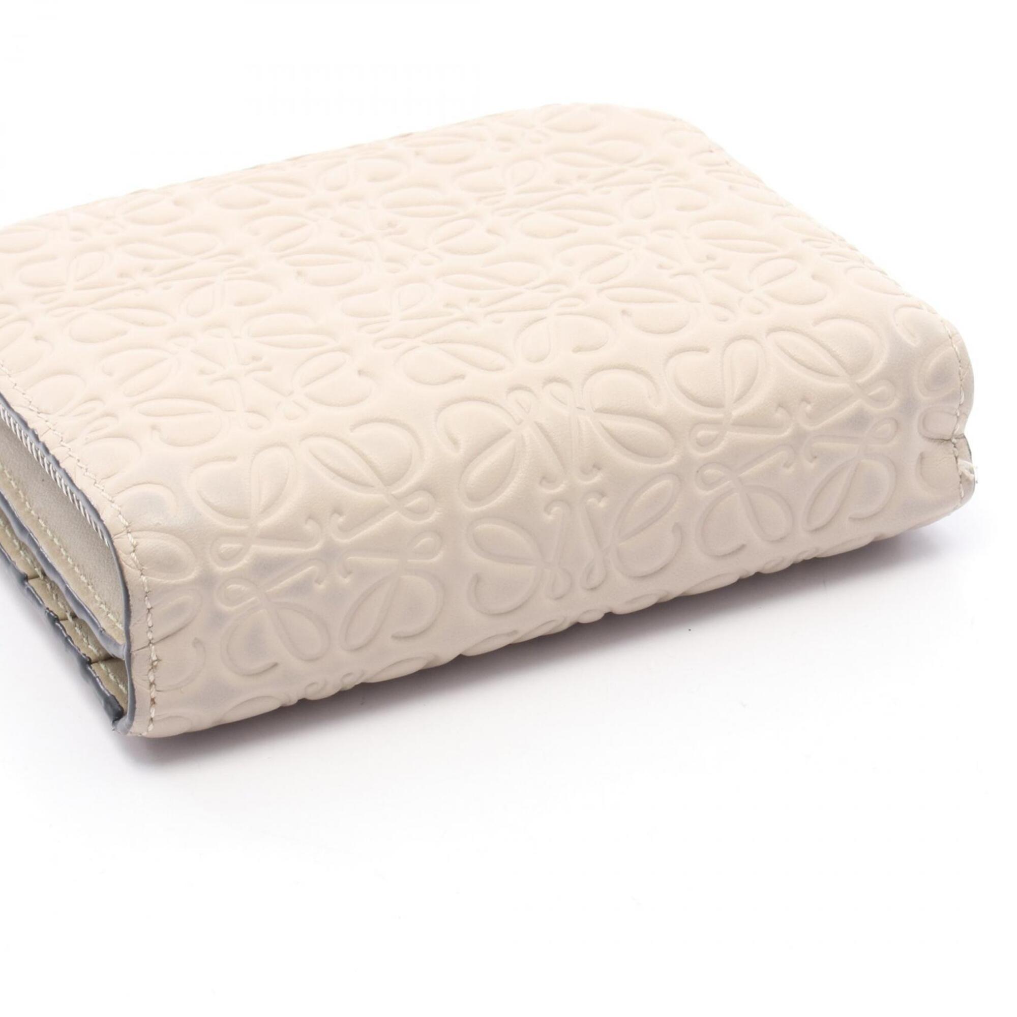 Loewe Beige Leather Wallet (Bi-Fold) (Pre-Owned)