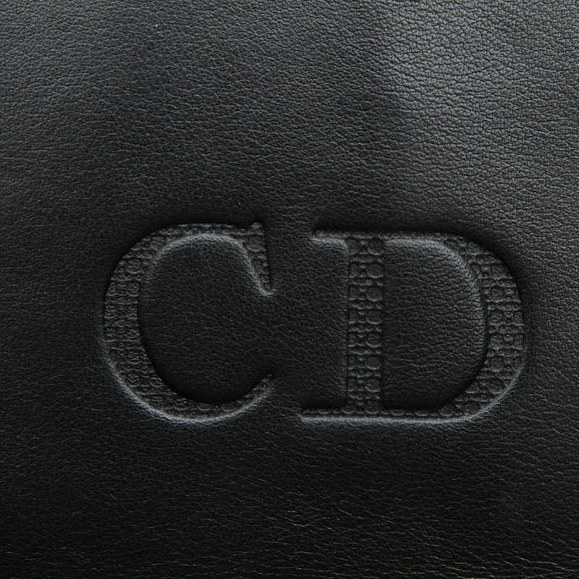 Christian Dior Black Leather Shoulder Bag (Pre-Owned)