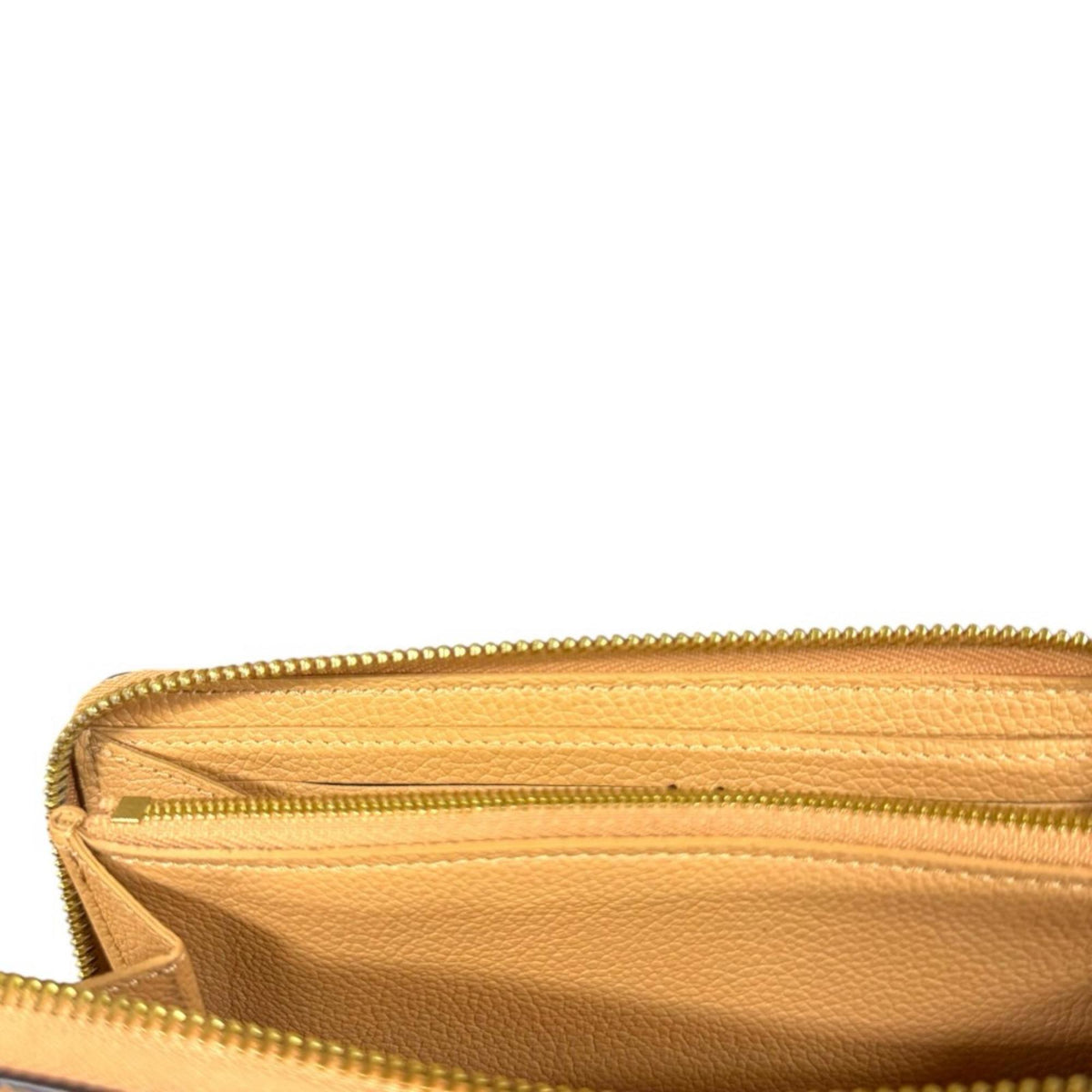 Louis Vuitton Monogram Empreinte Beige Galle Or Monogram Empreinte Coin Purse/Coin Case (Pre-Owned)