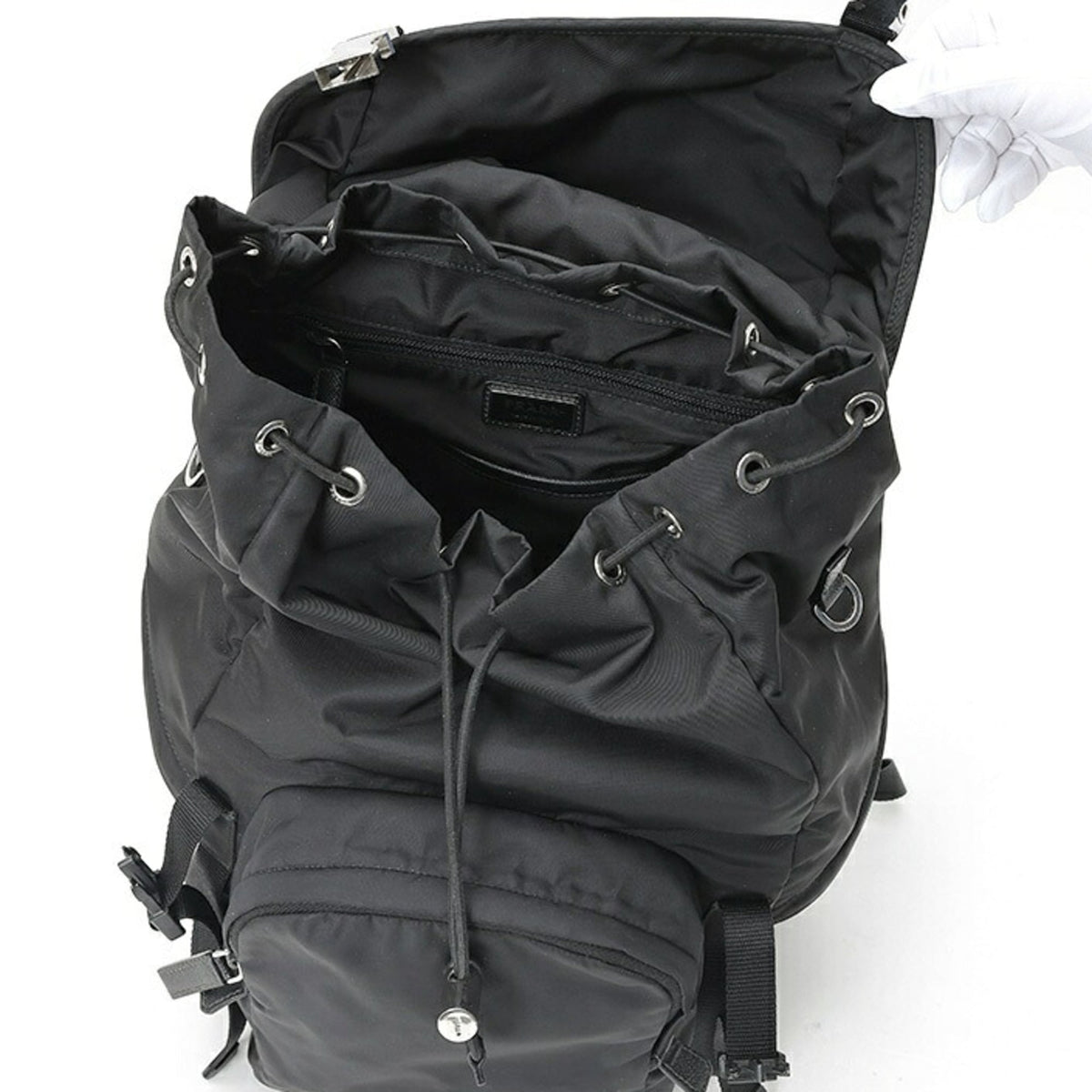 Prada Black Fabric Backpack (Pre-Owned)