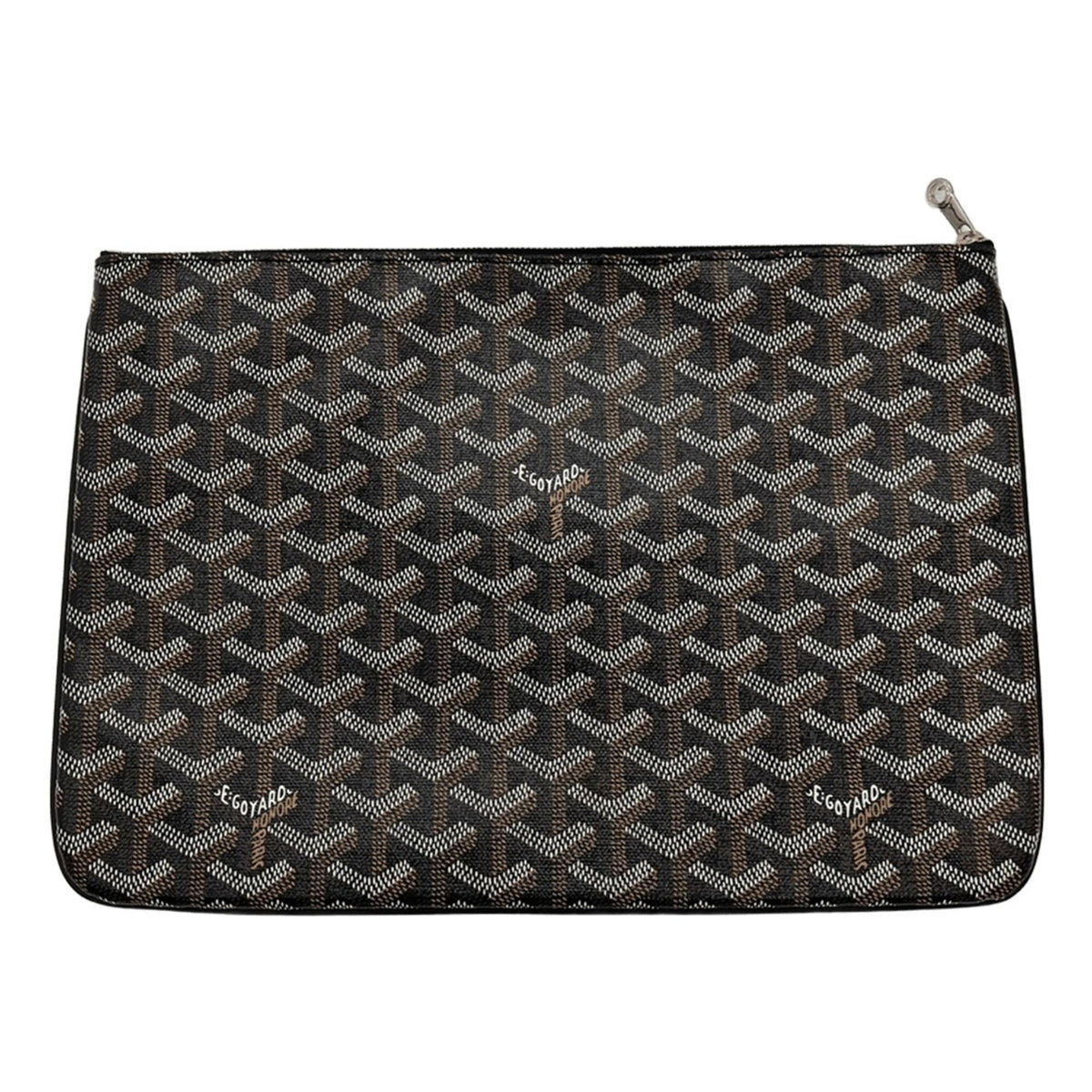 Goyard Saint Louis Black Pvc Leather Pouch (Pre-Owned)