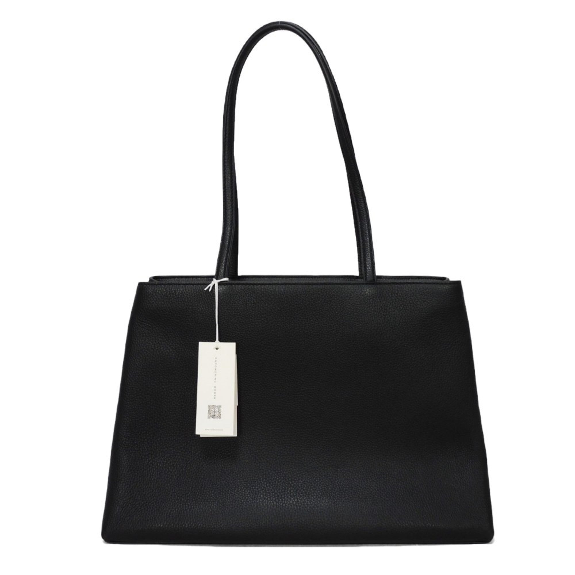 Tory Burch Black Leather Shoulder Bag Tote Bag (Pre-Owned)