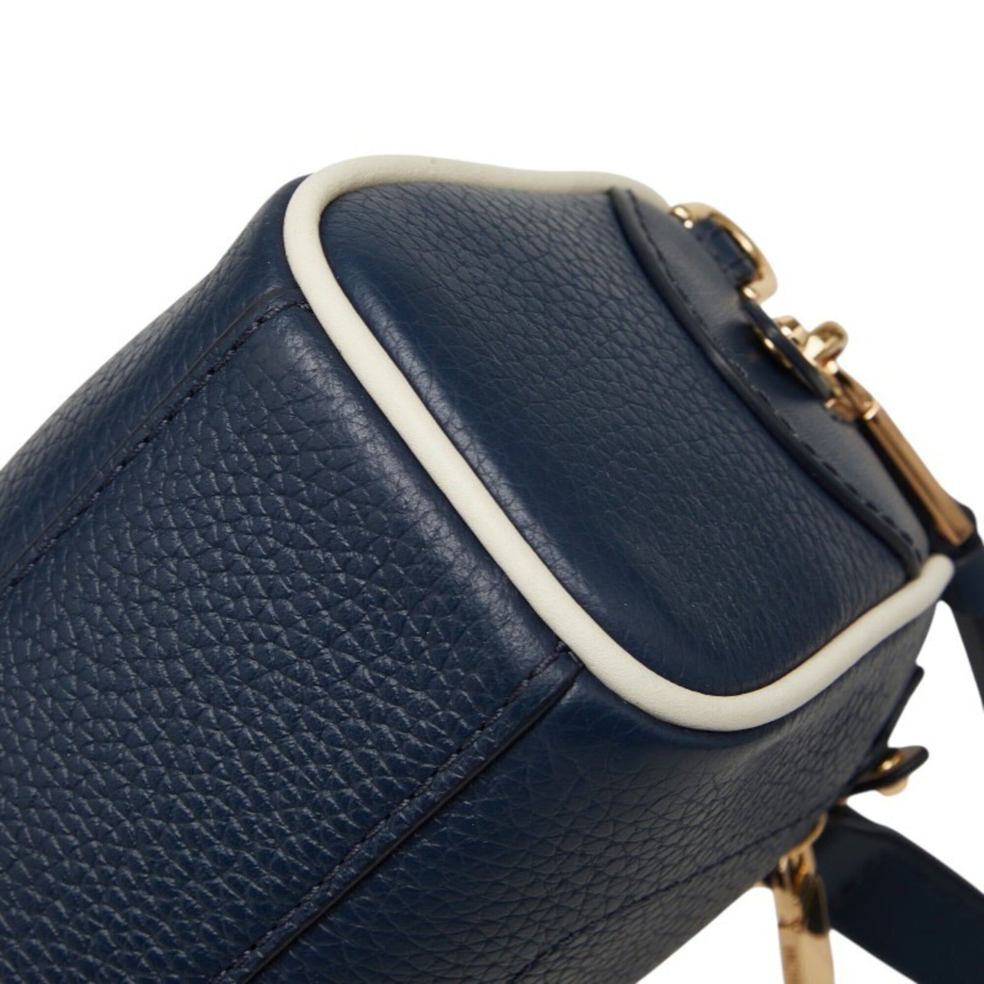 Michael Kors Navy Leather Handbag Shoulder Bag (Pre-Owned)