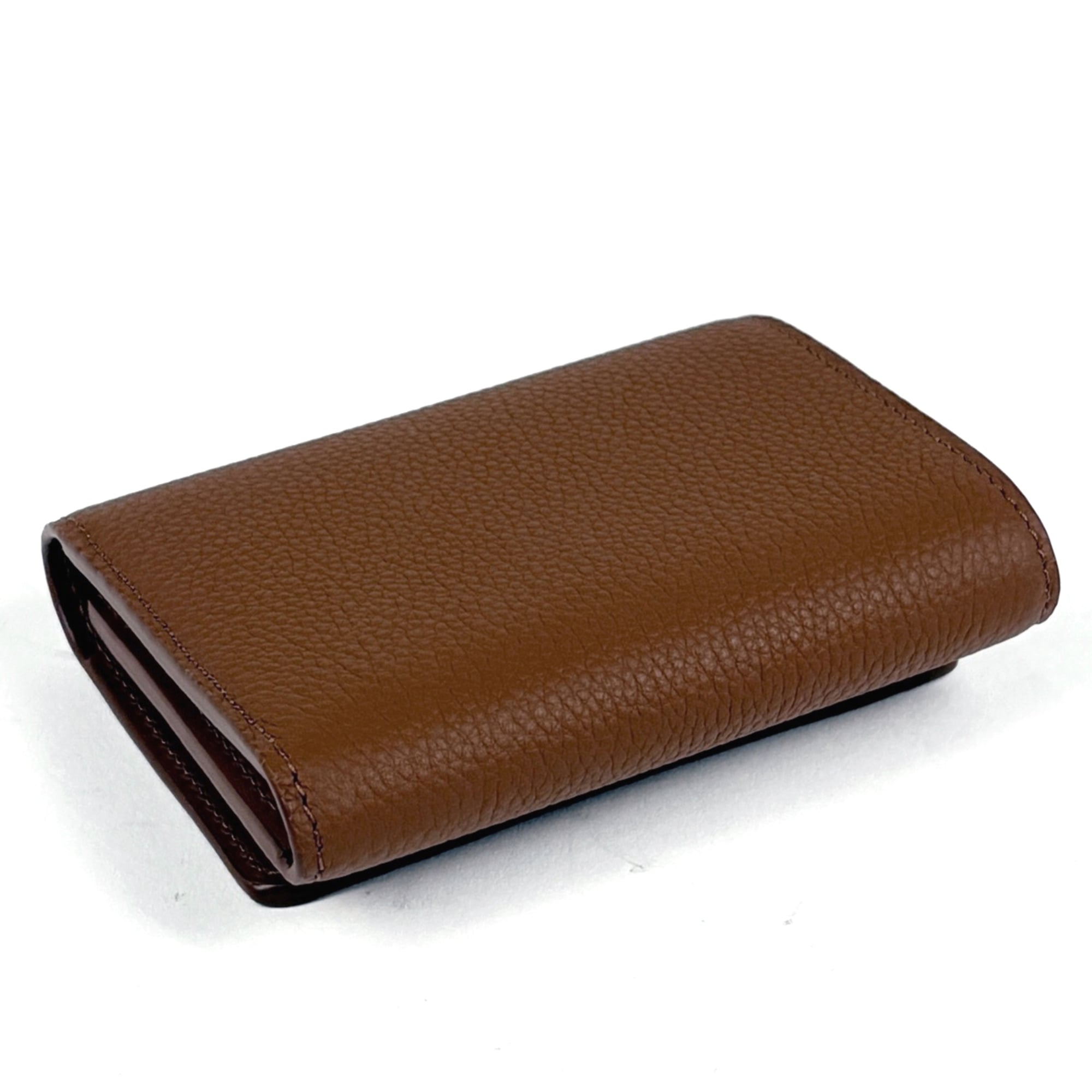 Louis Vuitton Brown Leather Wallet (Tri-Fold) (Pre-Owned)