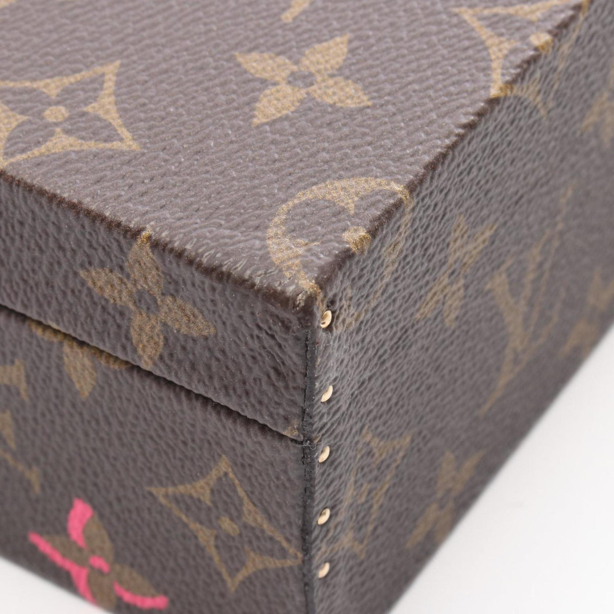 Louis Vuitton Brown Multi-Color Monogram Coated Canvas Leather Handbag Pouch (Pre-Owned)
