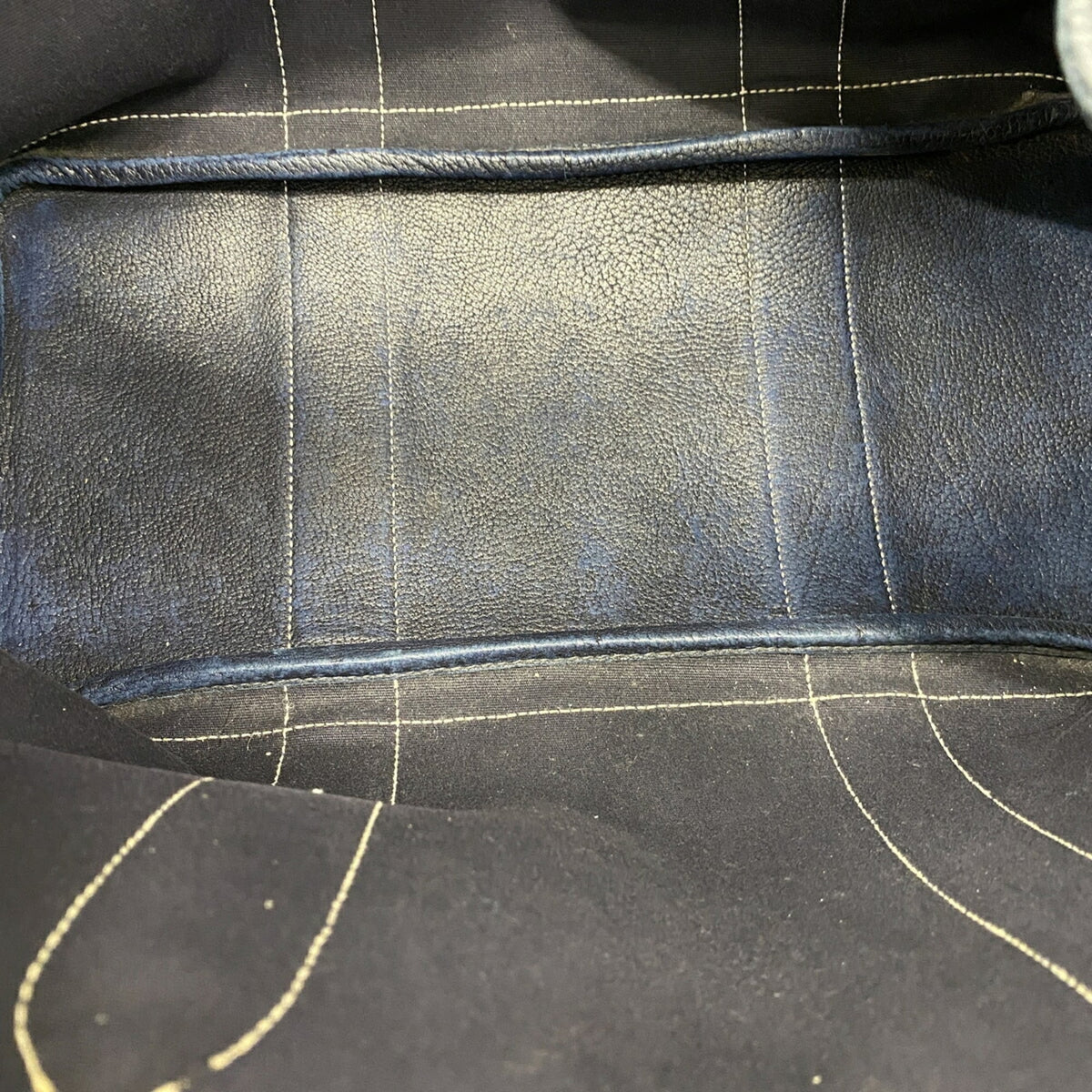 Hermes Navy Toile Officier Tote Bag (Pre-Owned)