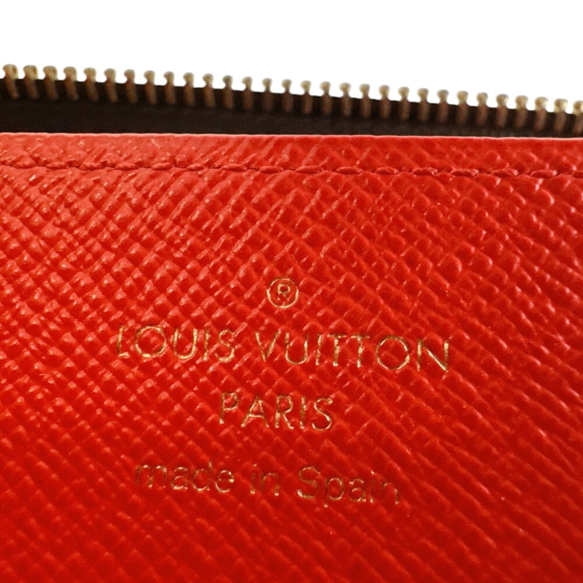 Louis Vuitton Monogram Brown Leather Long Wallet (Bi-Fold) (Pre-Owned)