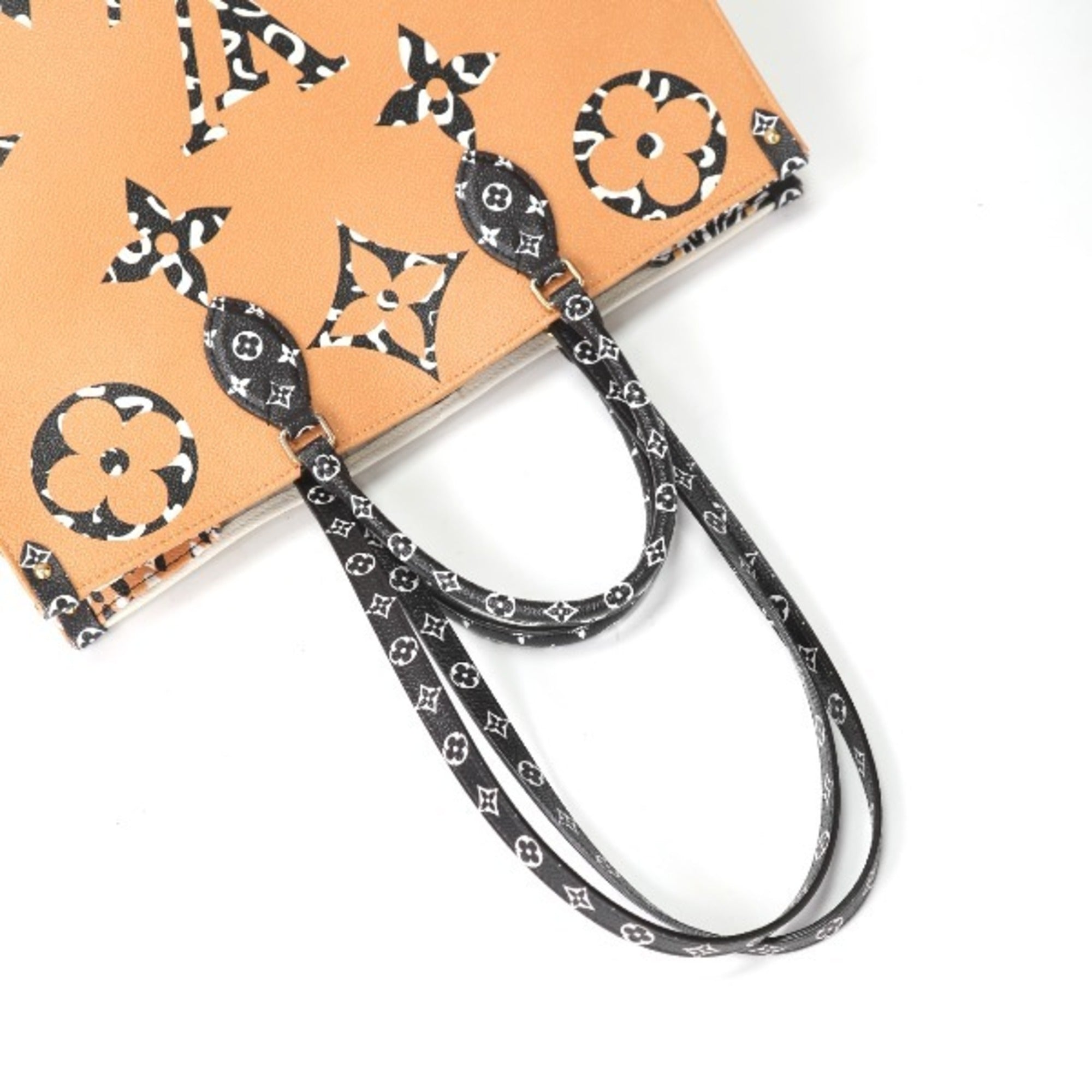 Louis Vuitton Orange White Tote Bag (Pre-Owned)