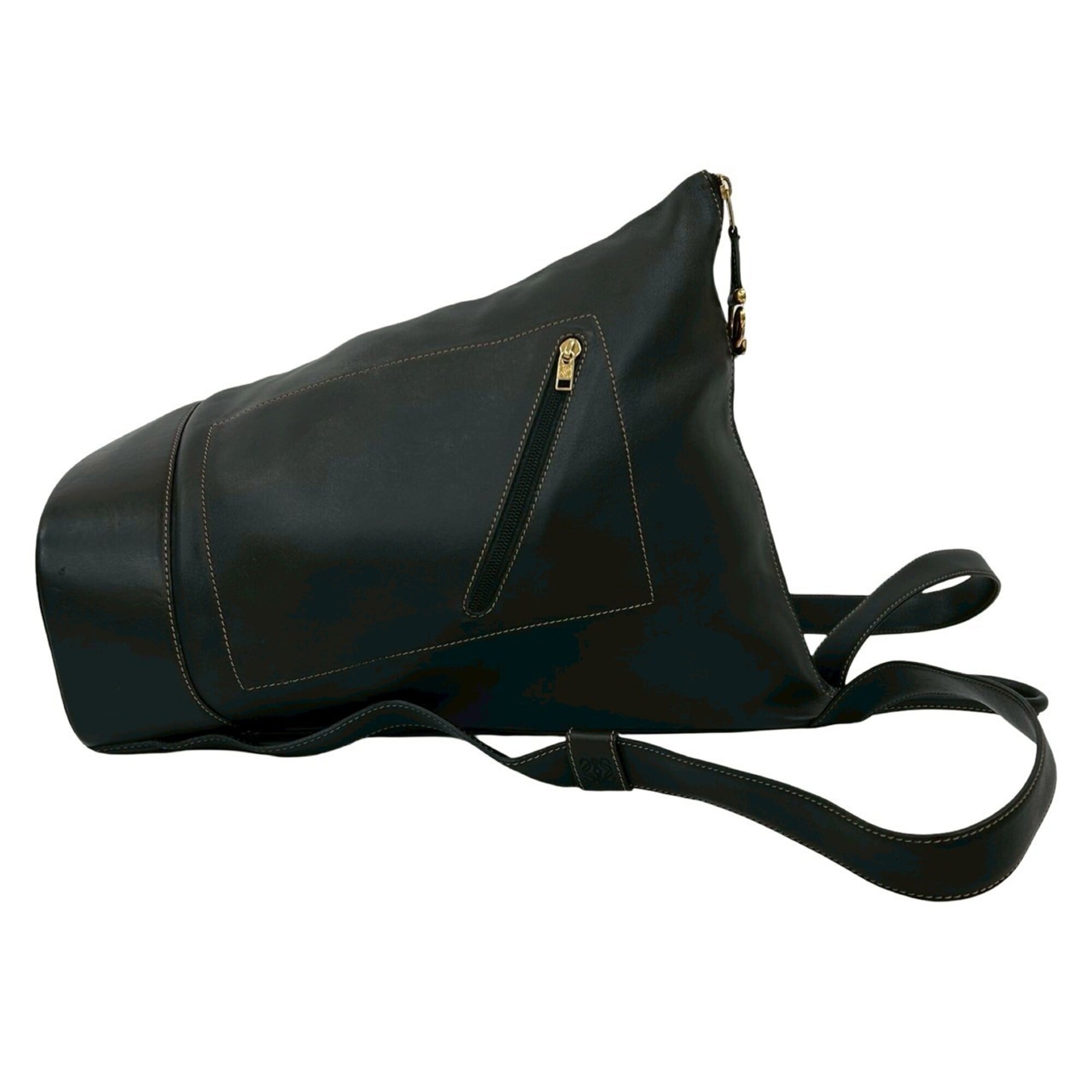 Loewe Black Leather Backpack Pouch (Pre-Owned)