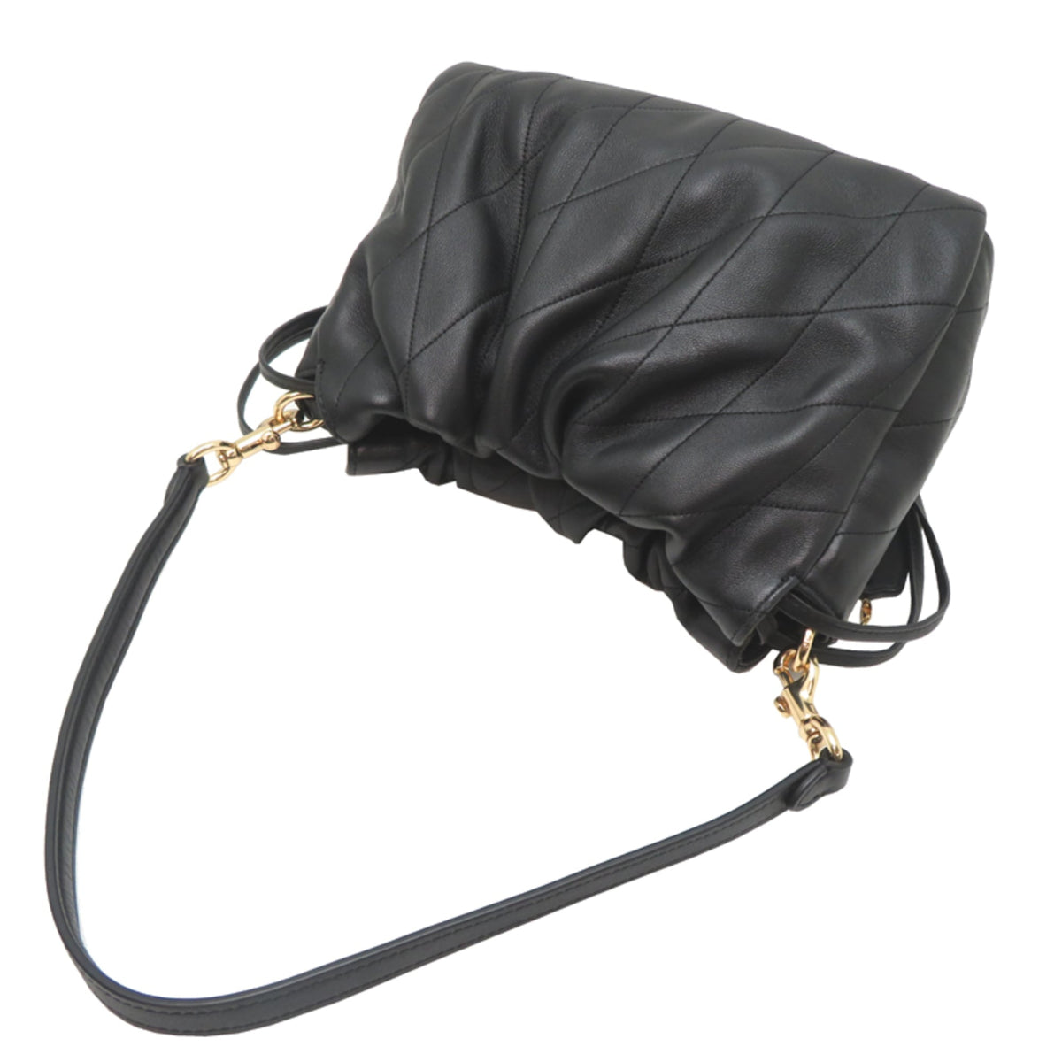 Coach Black Leather Handbag (Pre-Owned)