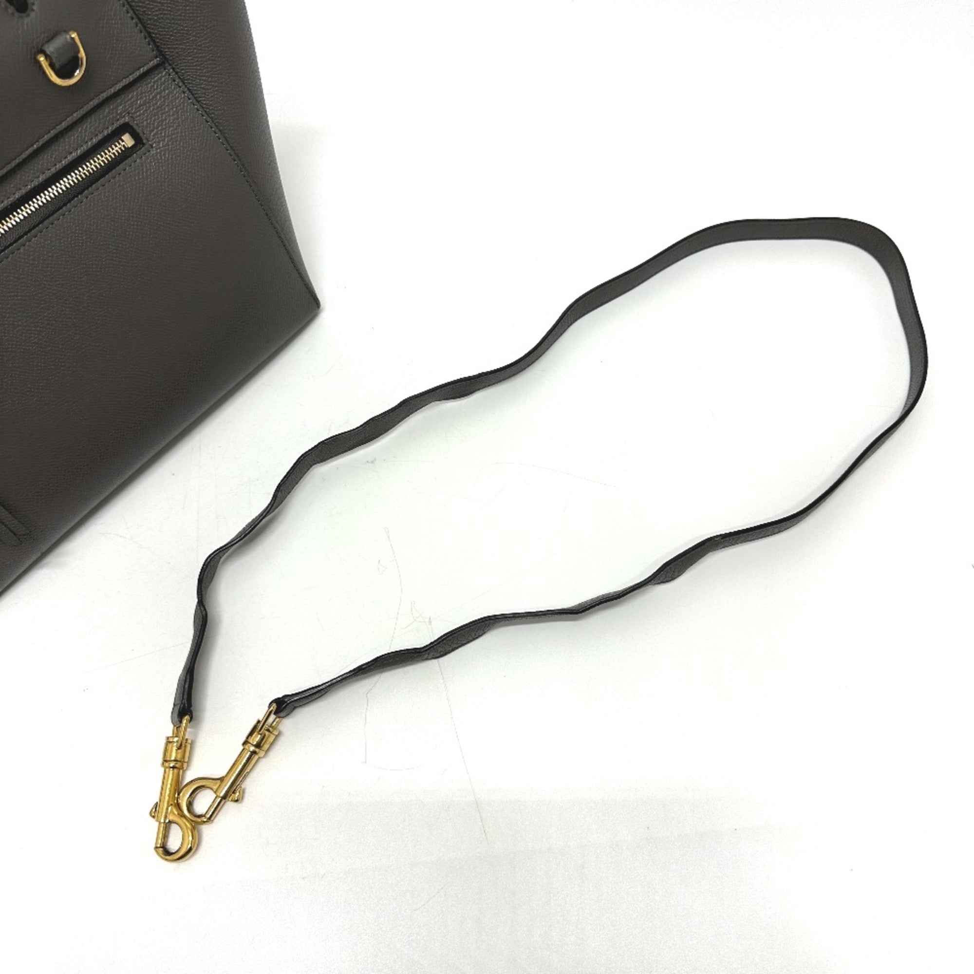 Celine Gray Leather Handbag (Pre-Owned)