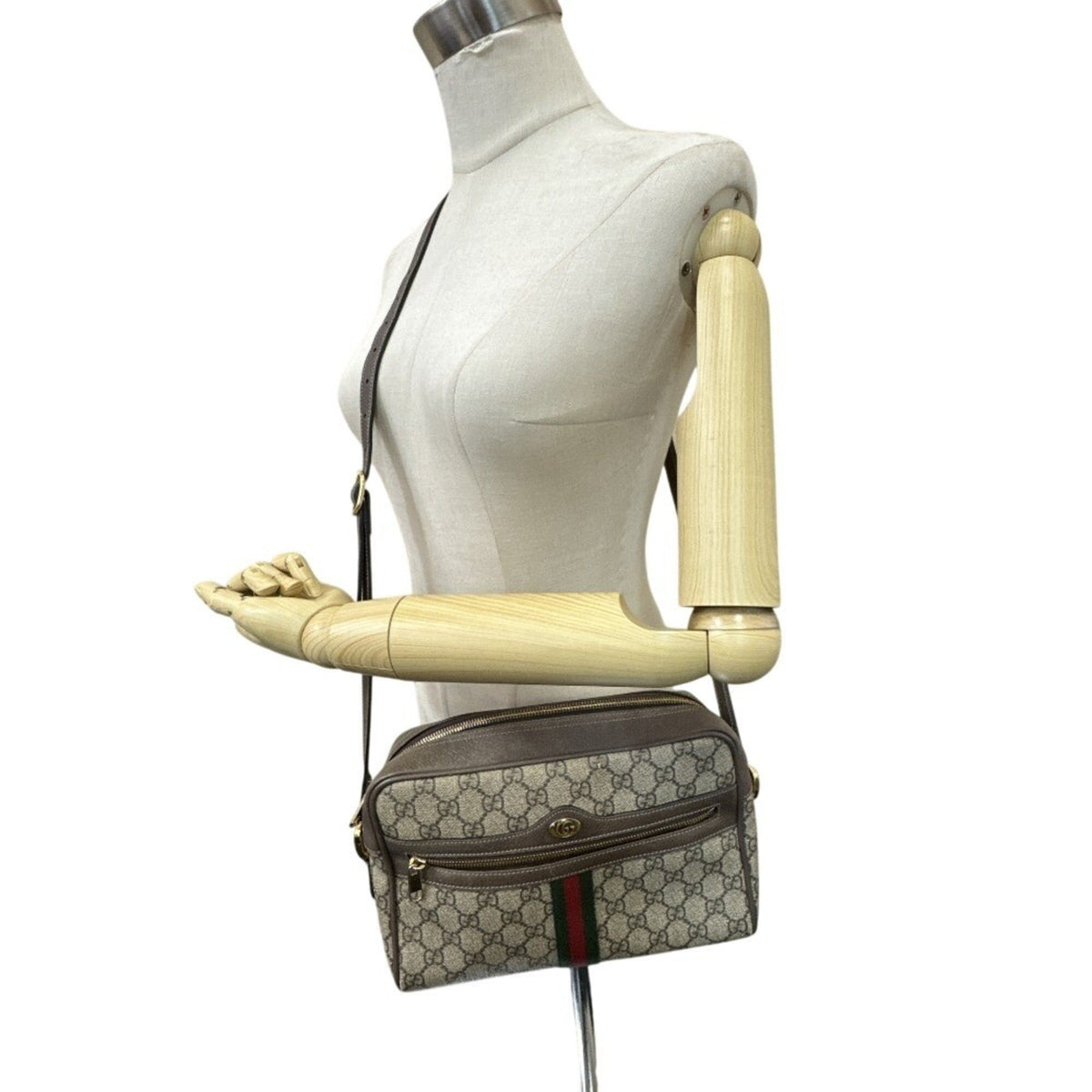 Gucci Brown Pvc Shoulder Bag (Pre-Owned)
