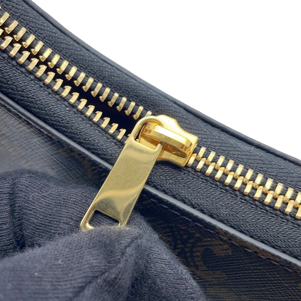 Celine Gold Pvc Leather Shoulder Bag (Pre-Owned)