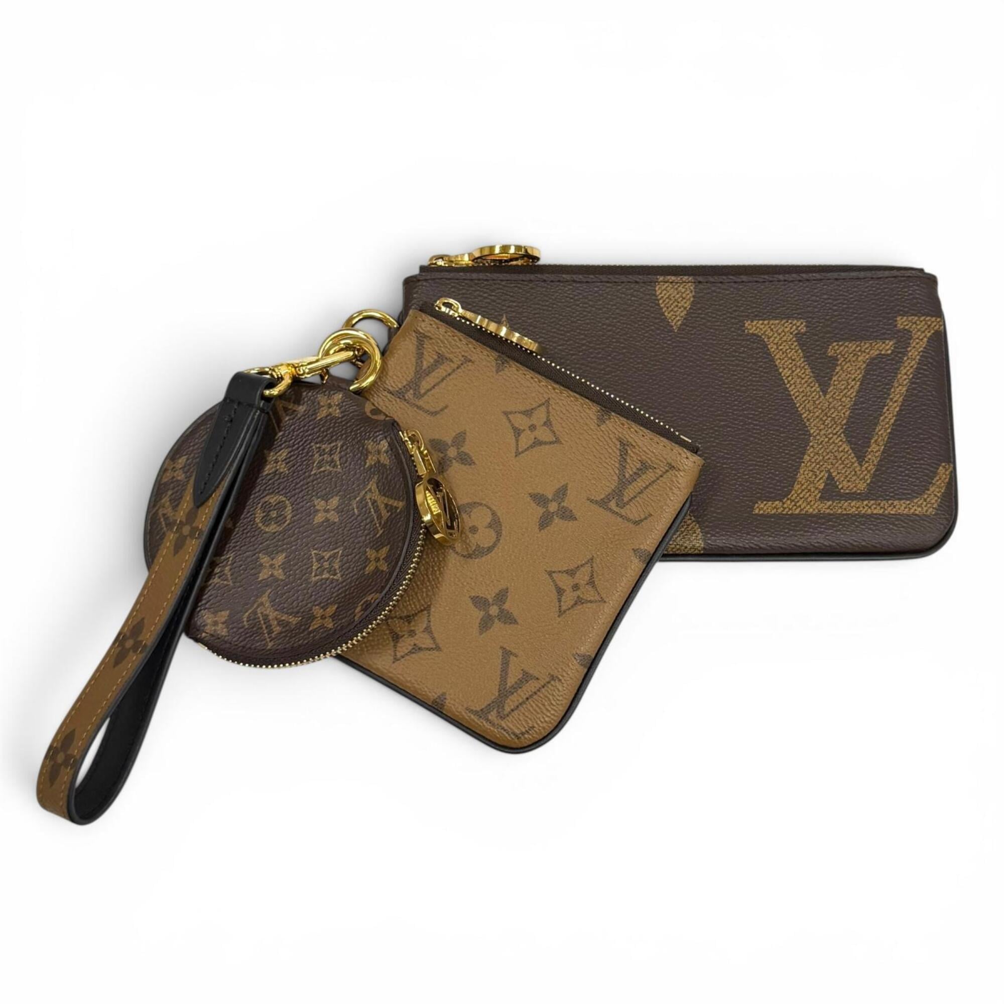 Louis Vuitton Brown Leather Pochette (Pre-Owned)