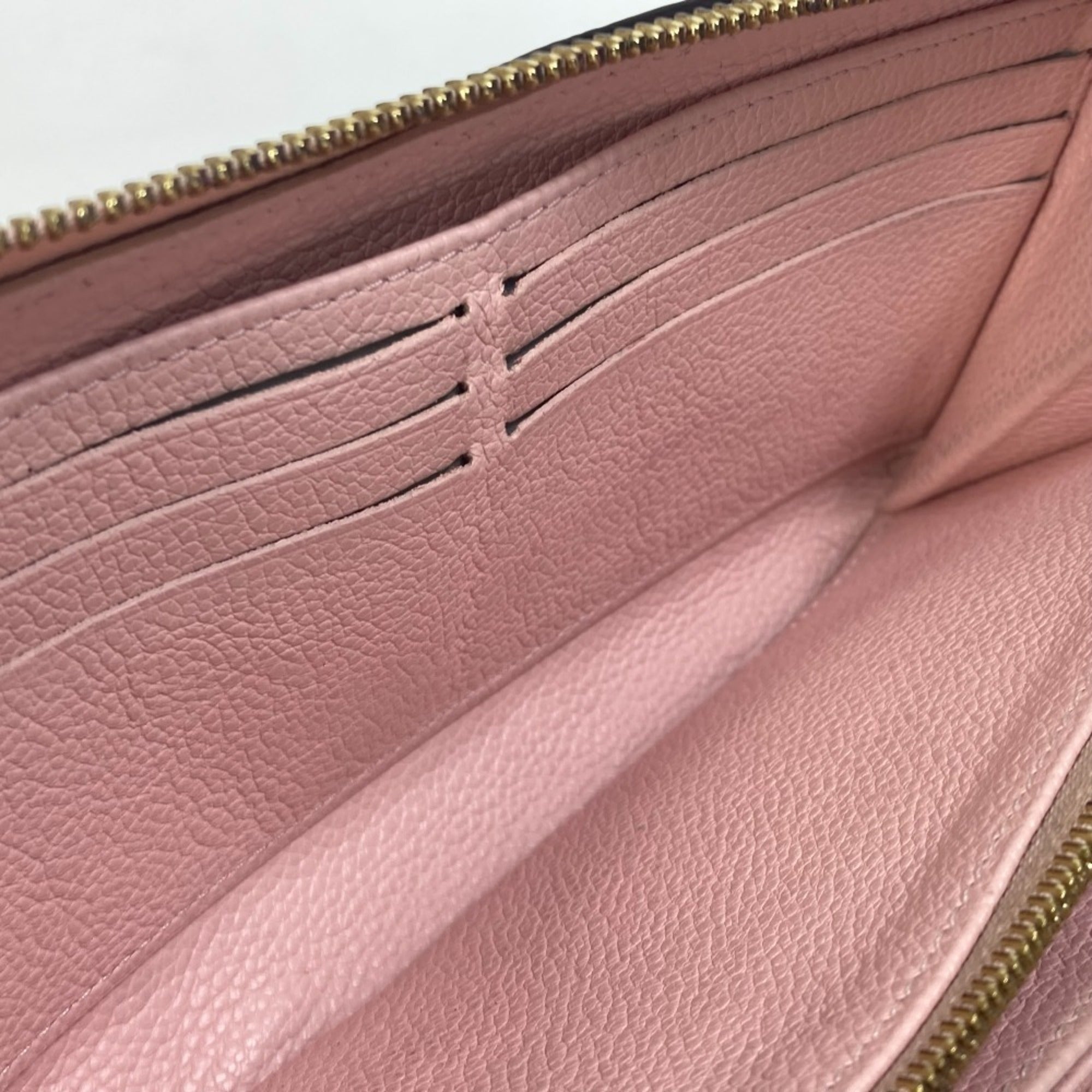 Louis Vuitton Monogram Empreinte Pink Monogram Empreinte Long Wallet (Bi-Fold) (Pre-Owned)